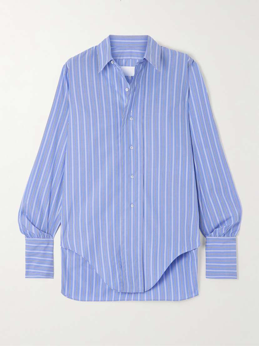 Maison Margiela Striped Cotton-poplin Shirt