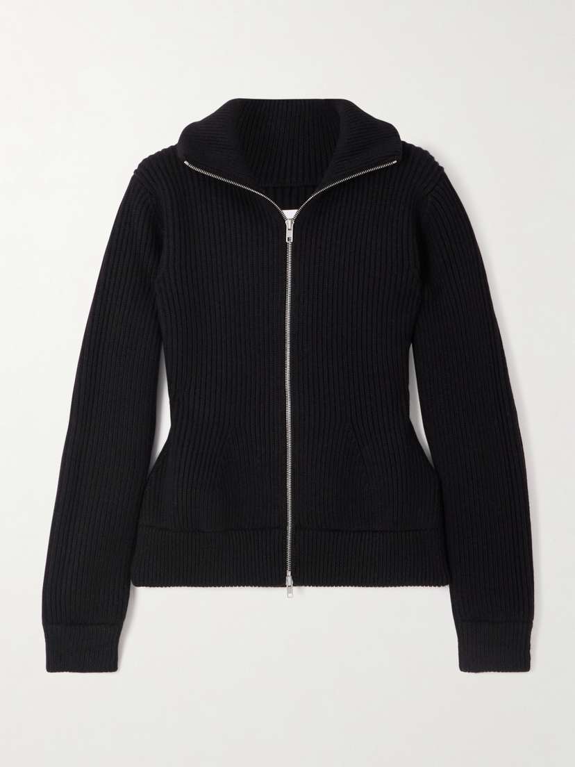 Maison Margiela Ribbed Wool Cardigan