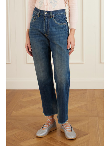 Maison Margiela Frayed distressed straight-leg jeans