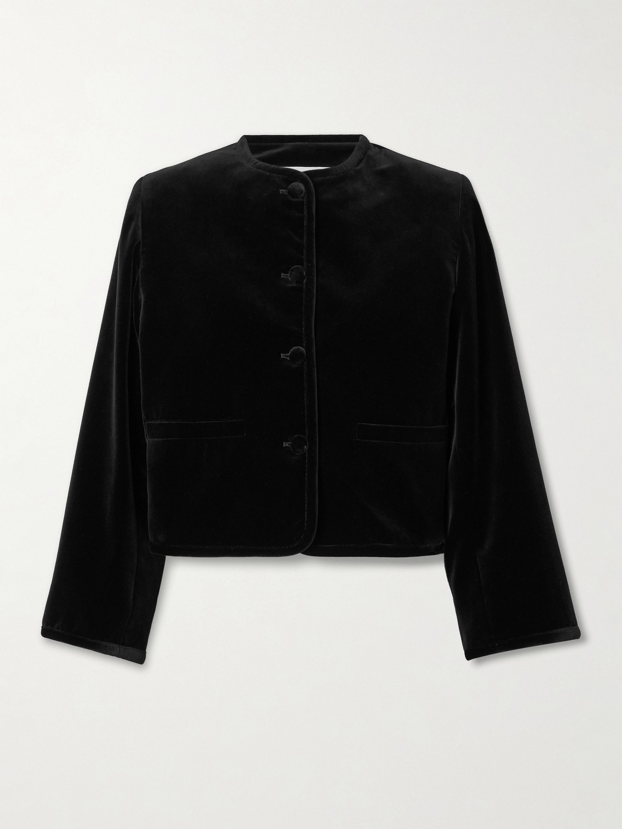 Liberowe Cotton-velvet Jacket In Black