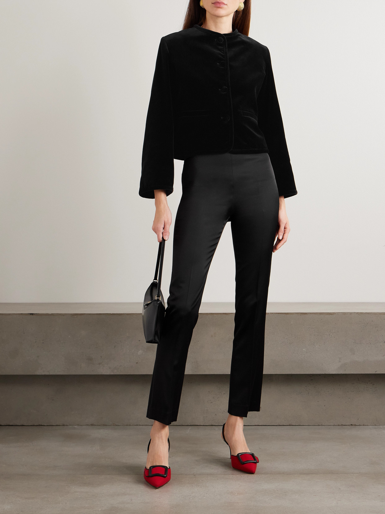 Liberowe Cotton-velvet Jacket In Black