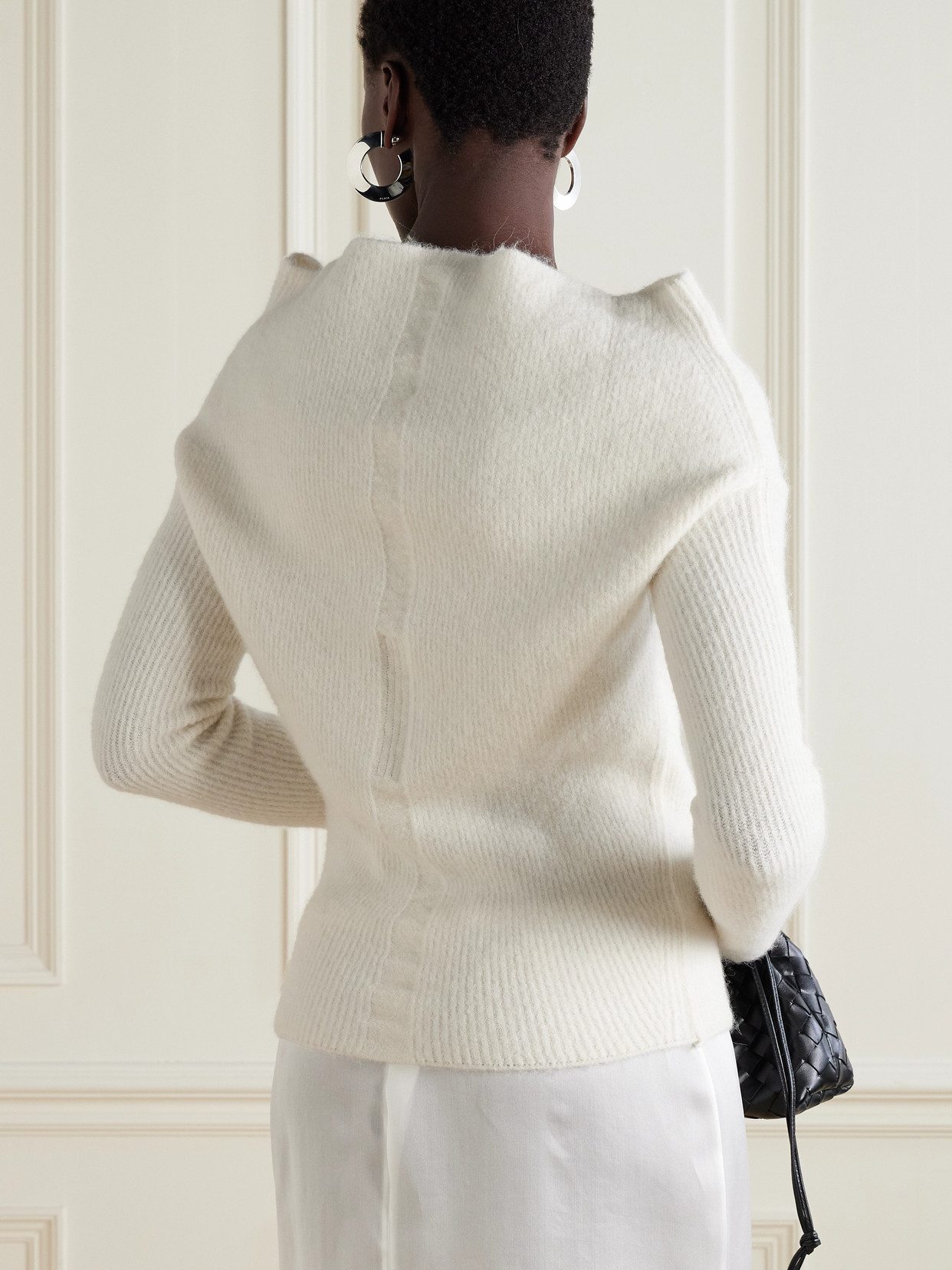 Woven Turtleneck Sweater