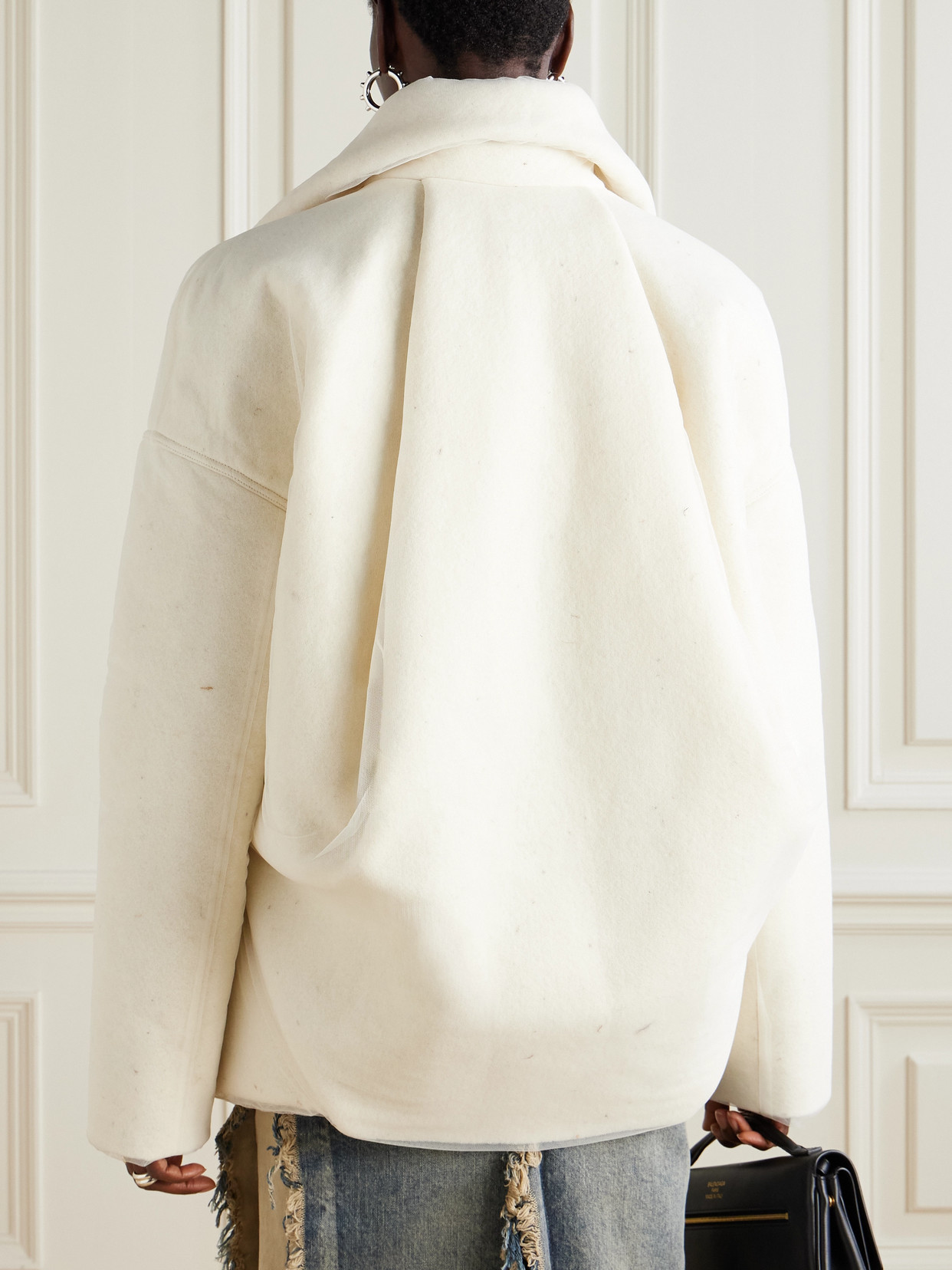 Rick Owens Wool Jacket In Neutral