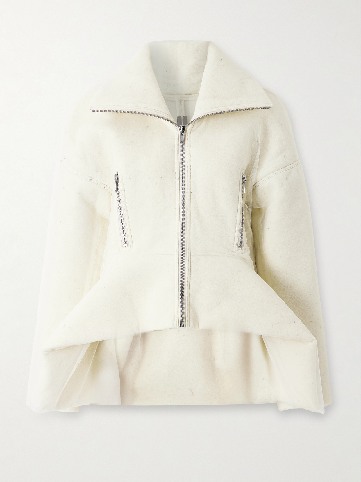 Rick Owens Wool Jacket In Neutral