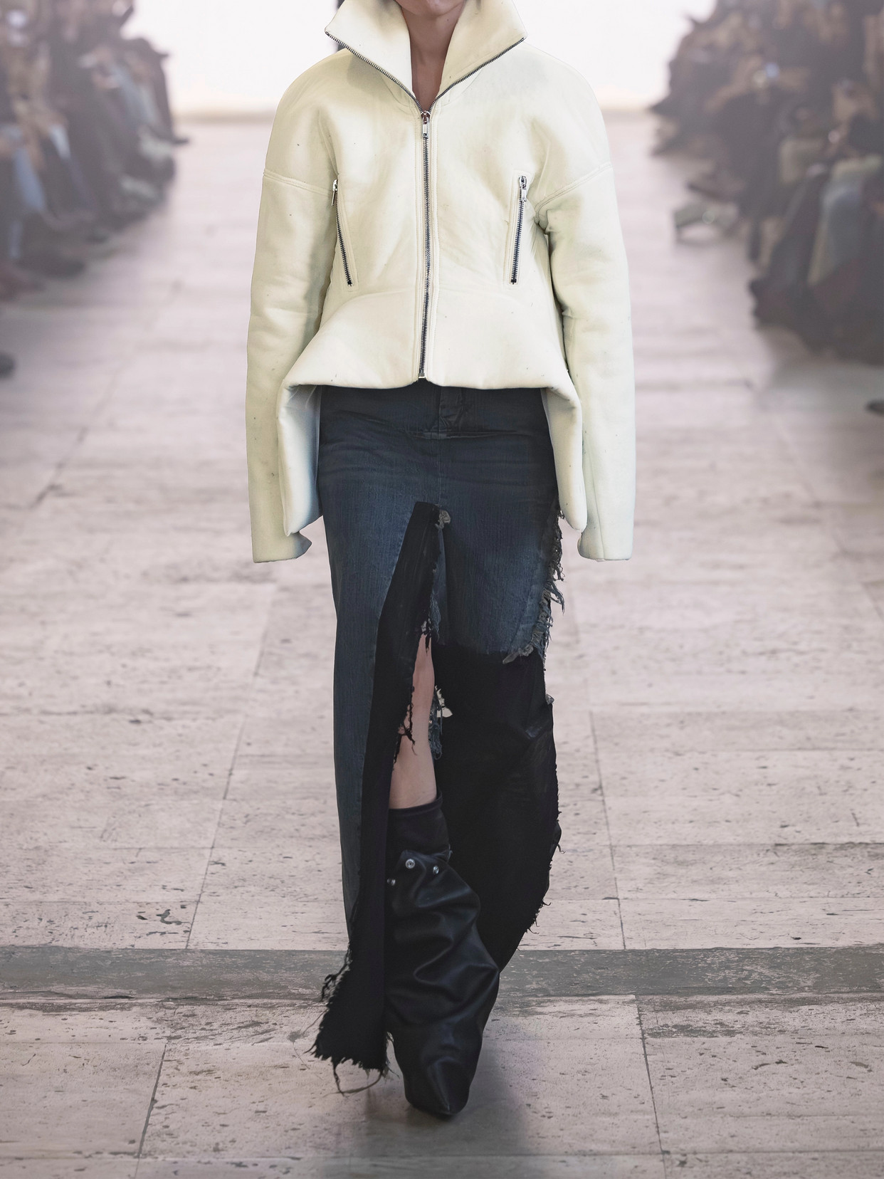 Rick Owens Wool Jacket In Neutral