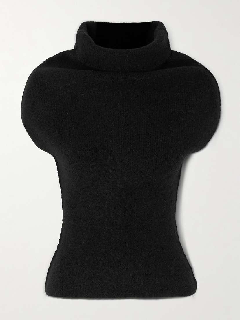 Rick Owens Maglia Knitted Turtleneck Top