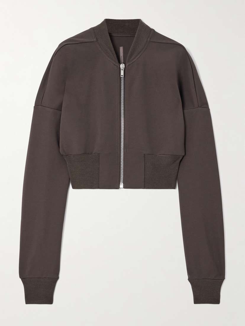 Rick Owens Stretch-jersey Bomber Jacket