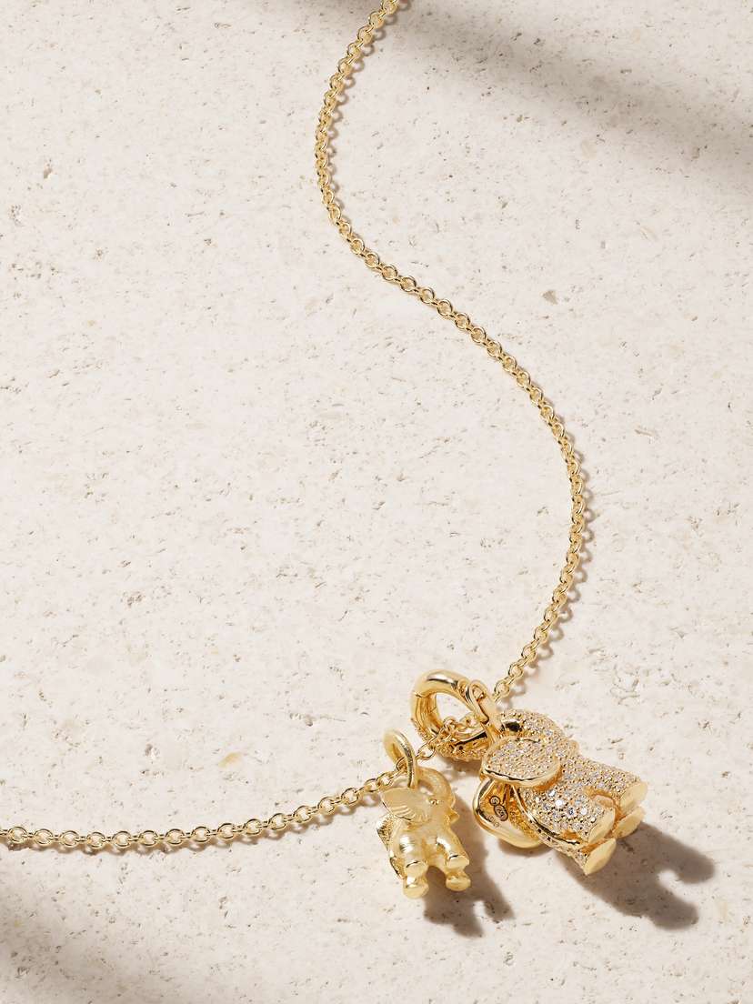 OLE LYNGGAARD COPENHAGEN 18-karat Gold Diamond Necklace