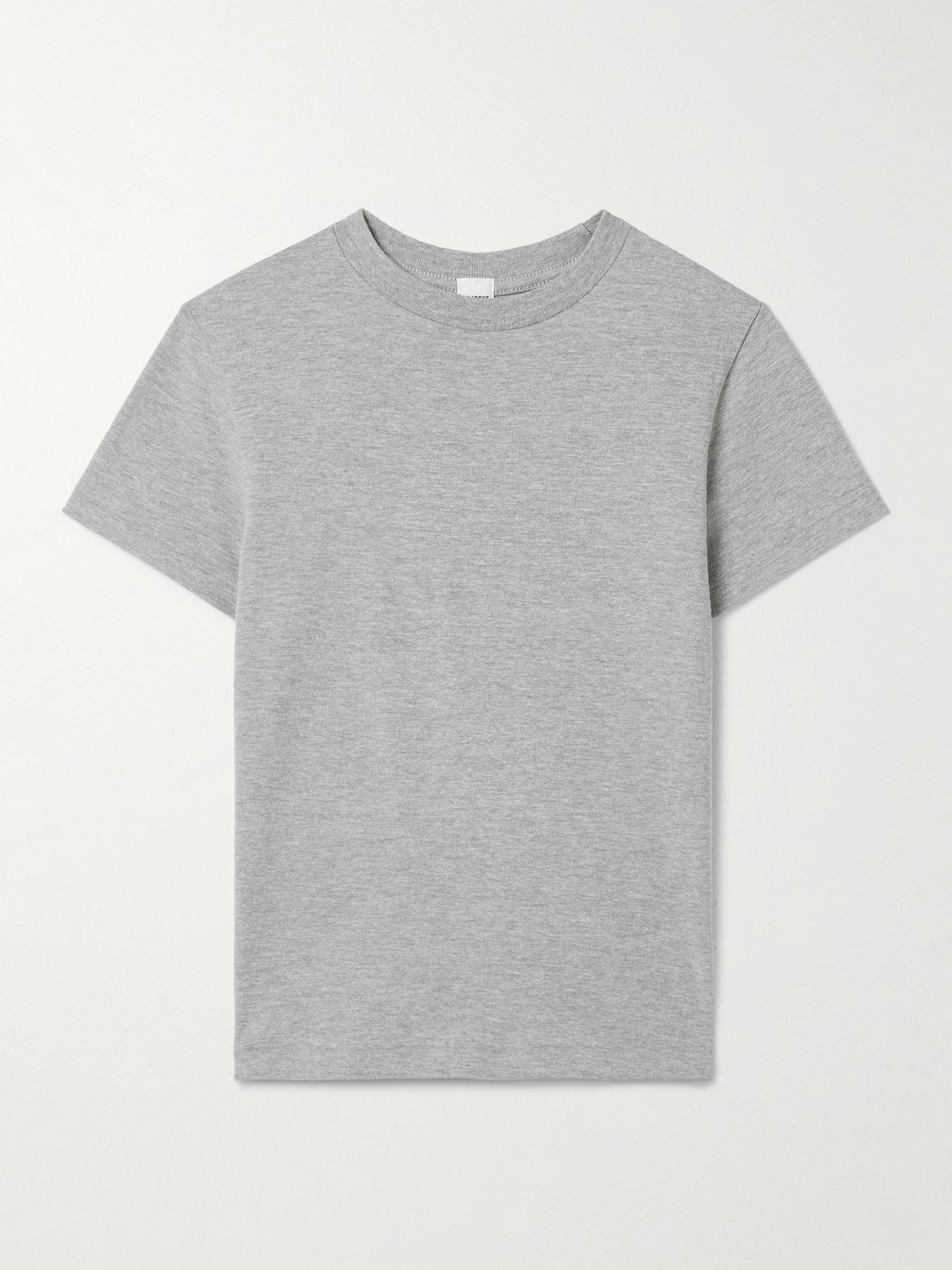 Re/done + Hanes Classic Cotton-jersey T-shirt In Gray