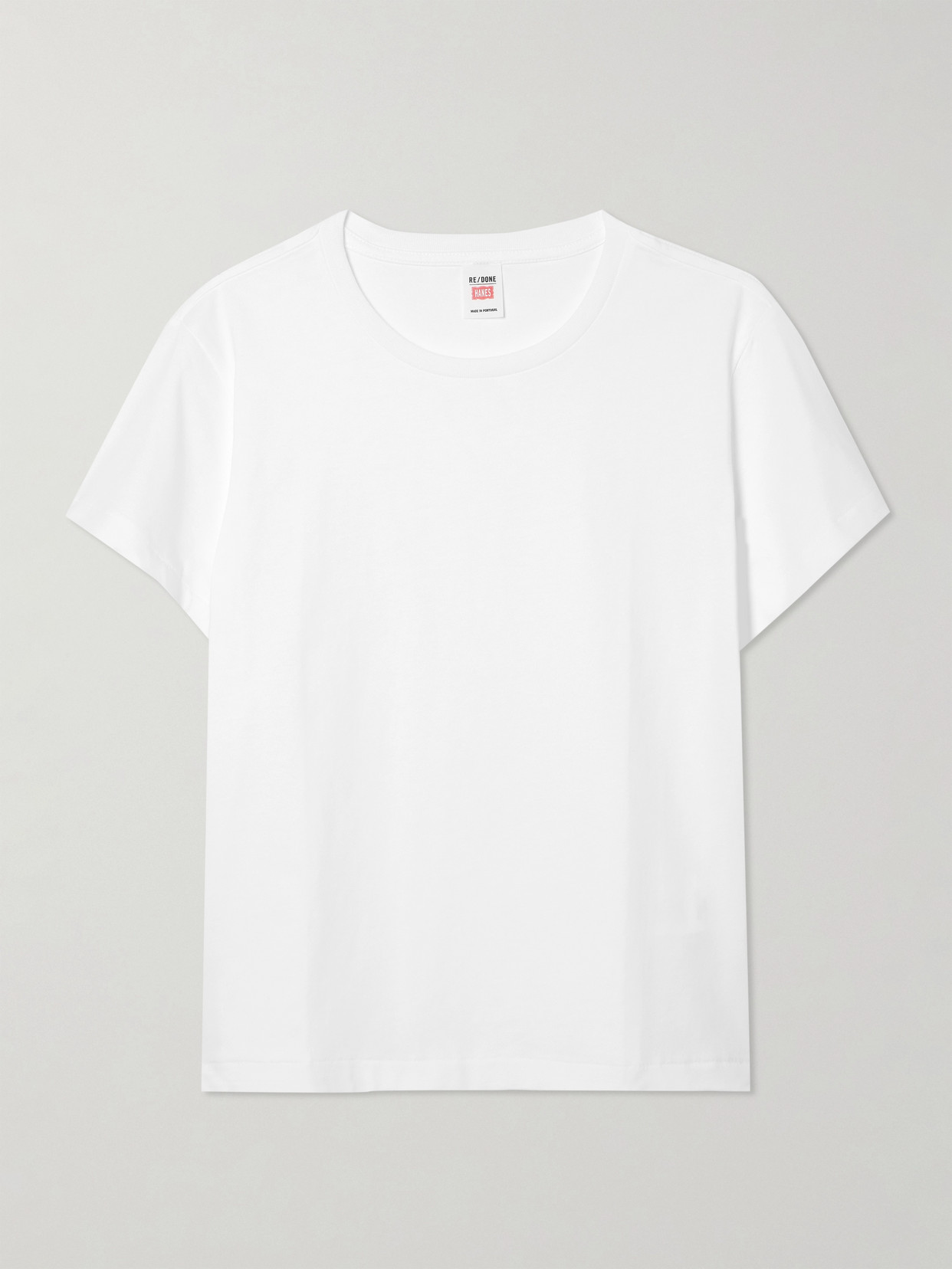Re/done Classic Cotton-jersey T-shirt In White