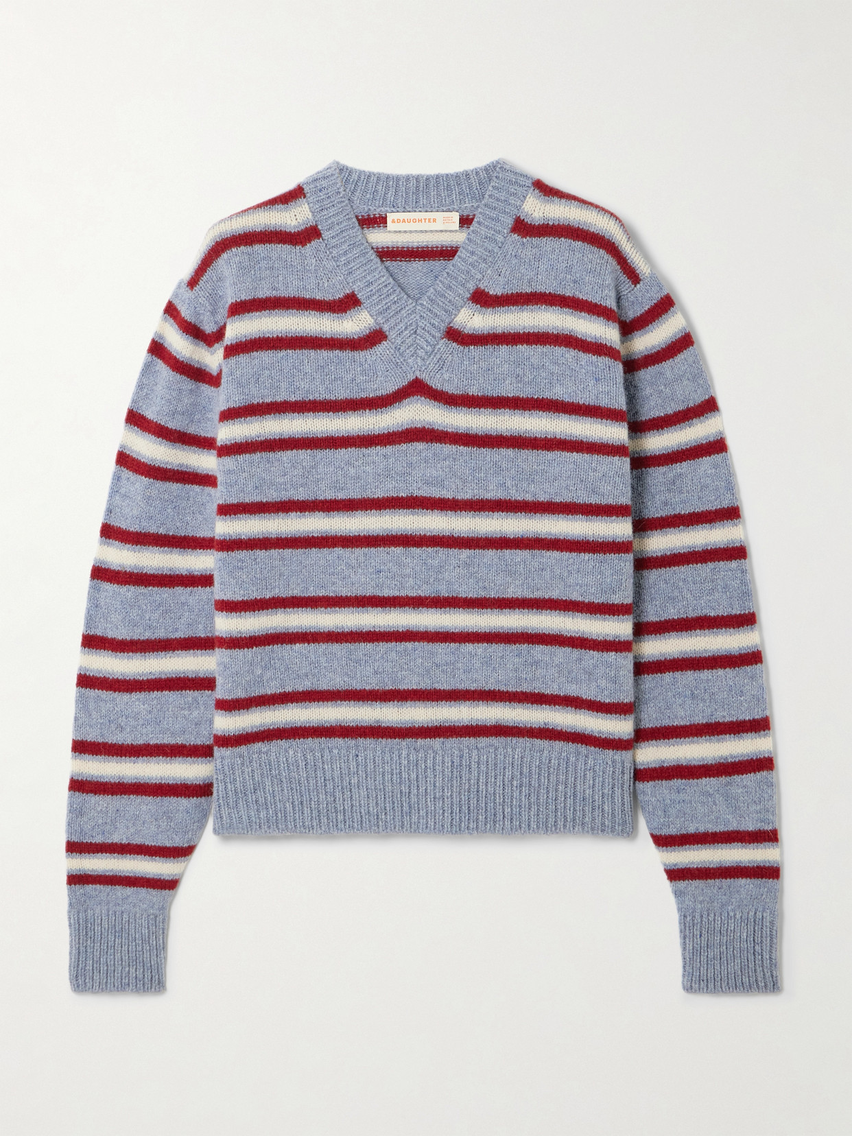 Daughter Striped Wool Sweater In Multi