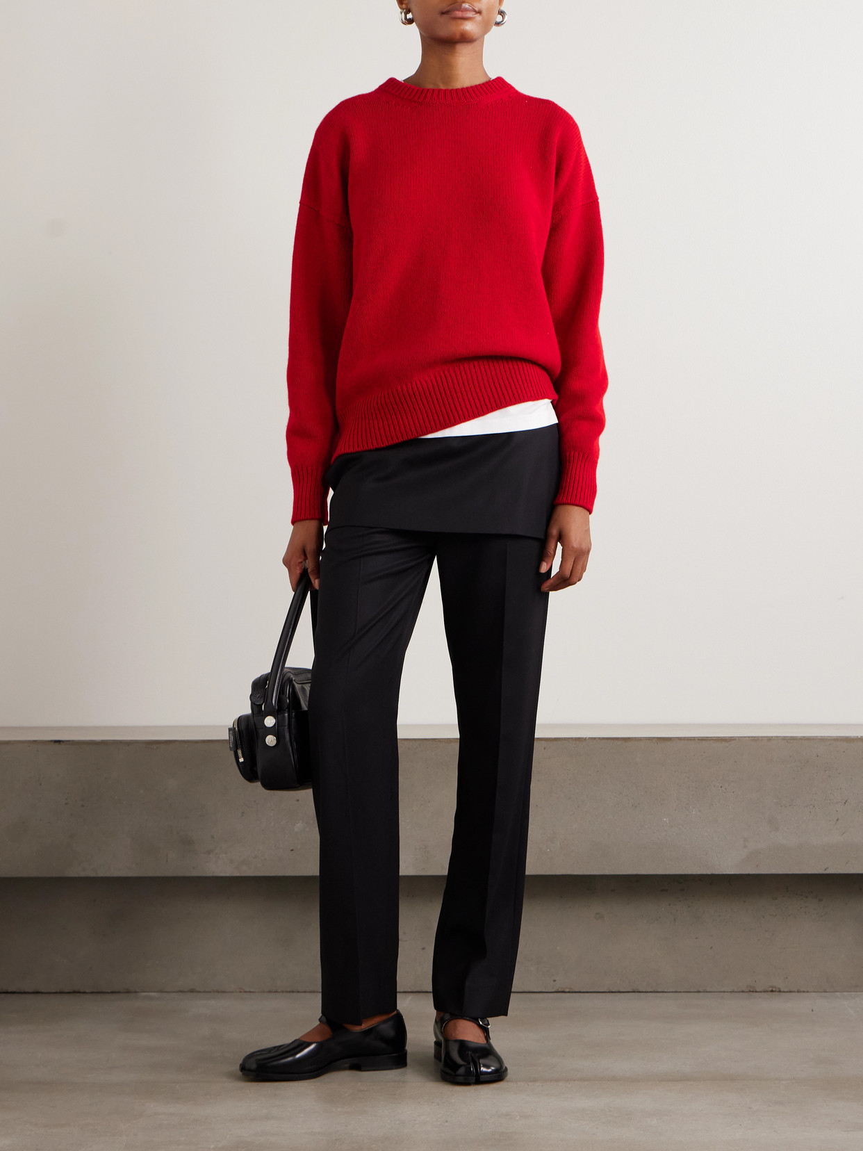 And-daughter Balla Wool Sweater In Red