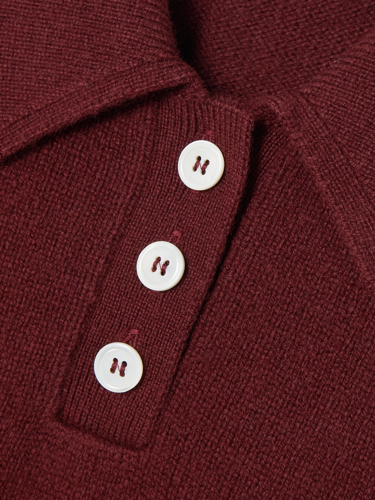 &Daughter - Edith Wool Polo Sweater