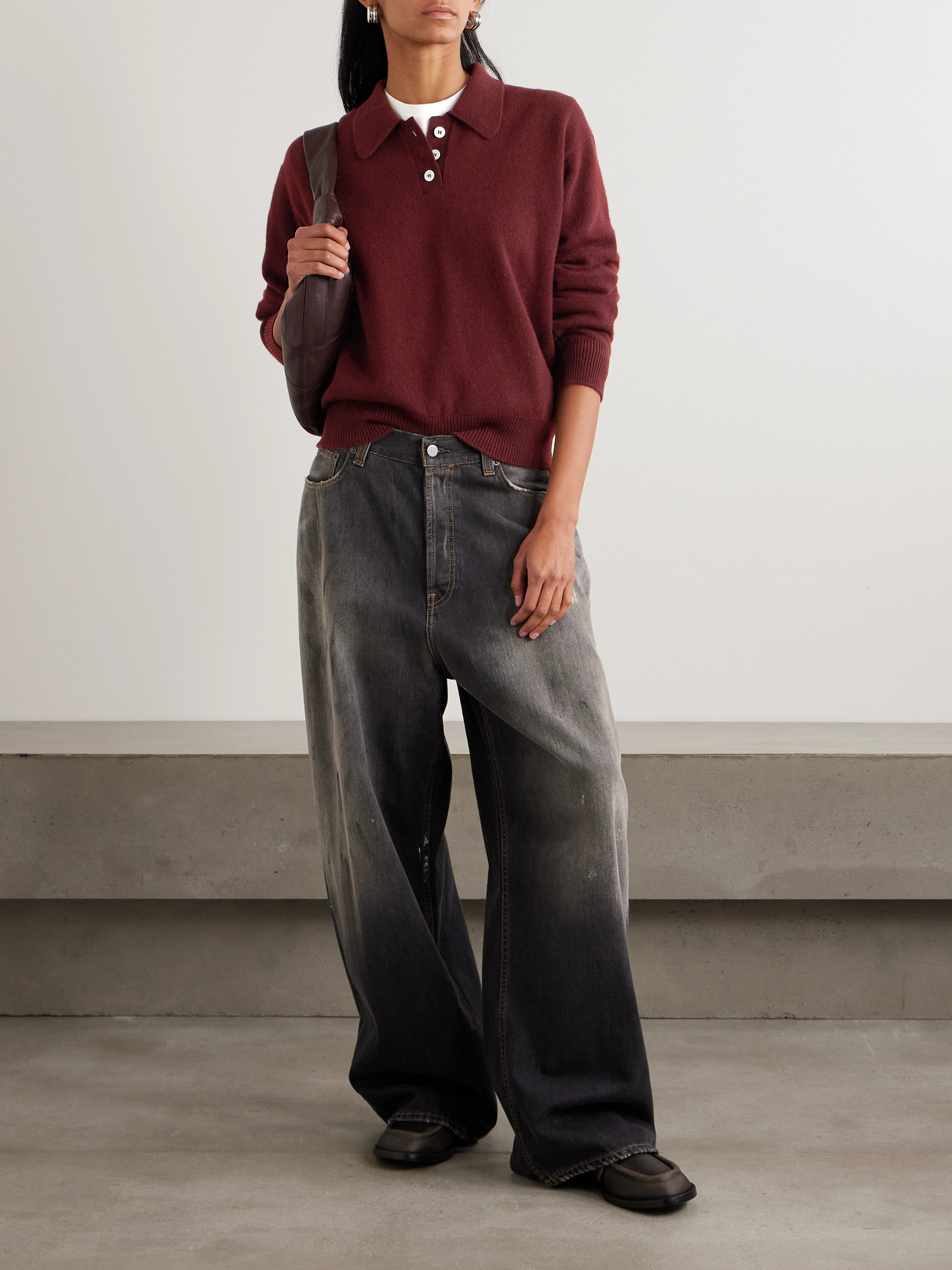 &Daughter - Edith Wool Polo Sweater