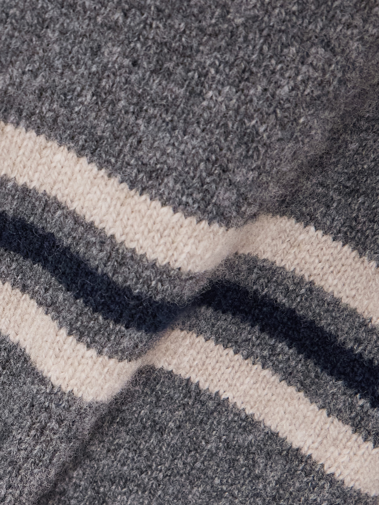 &Daughter - Edith Striped Wool Polo Sweater