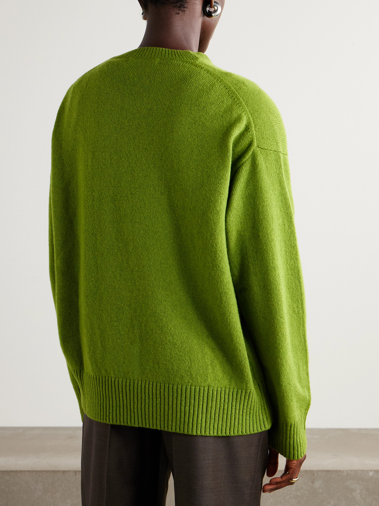 And-daughter Innes Wool Sweater In Green