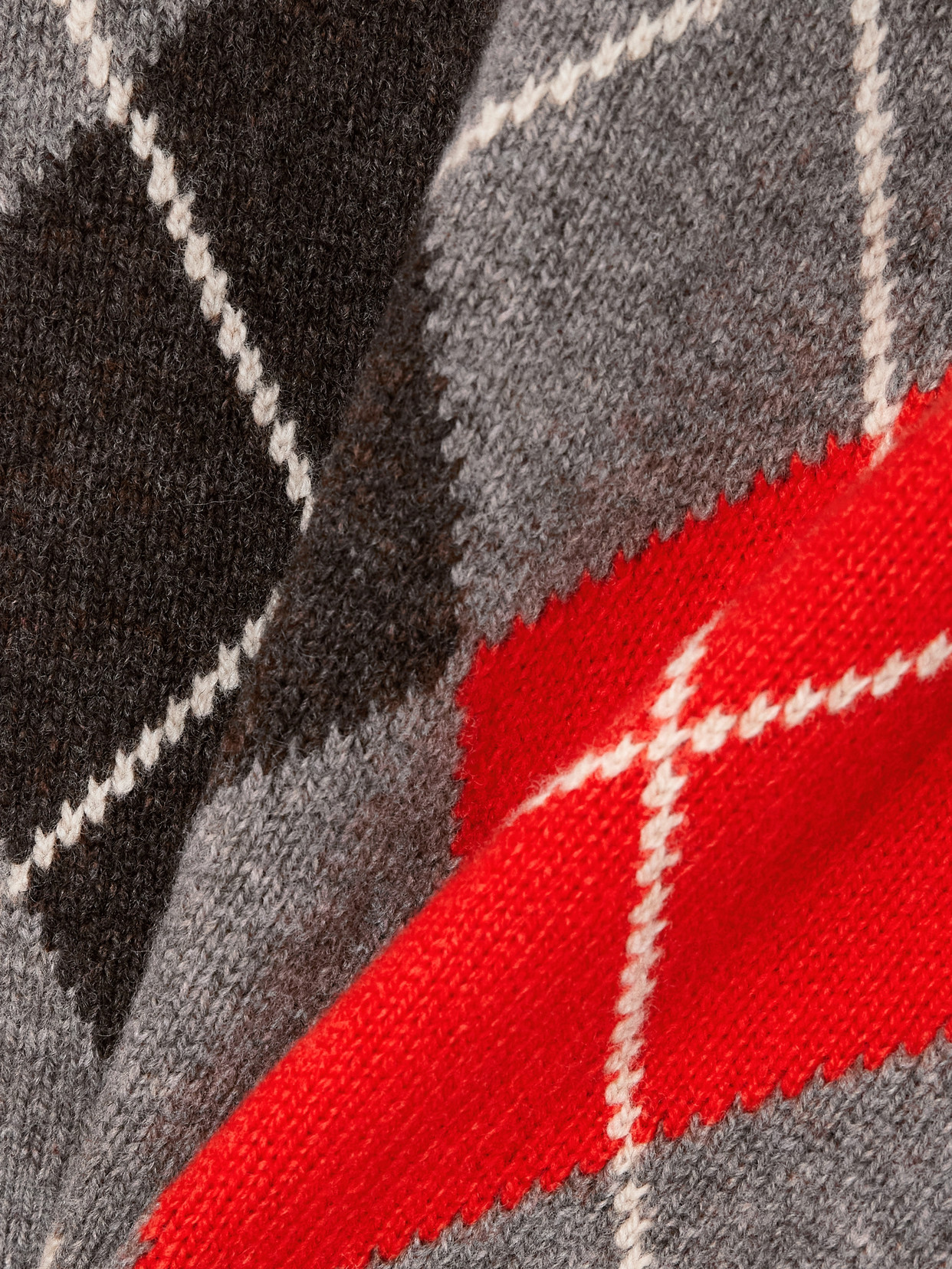 &Daughter - Argyle Checked Sweater