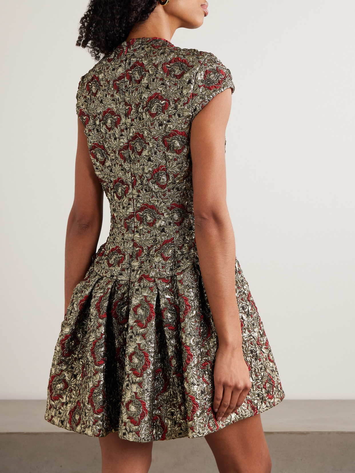 Simkhai Womens Ruby Multi Elowen Cap-sleeves Stretch-woven Mini Dress