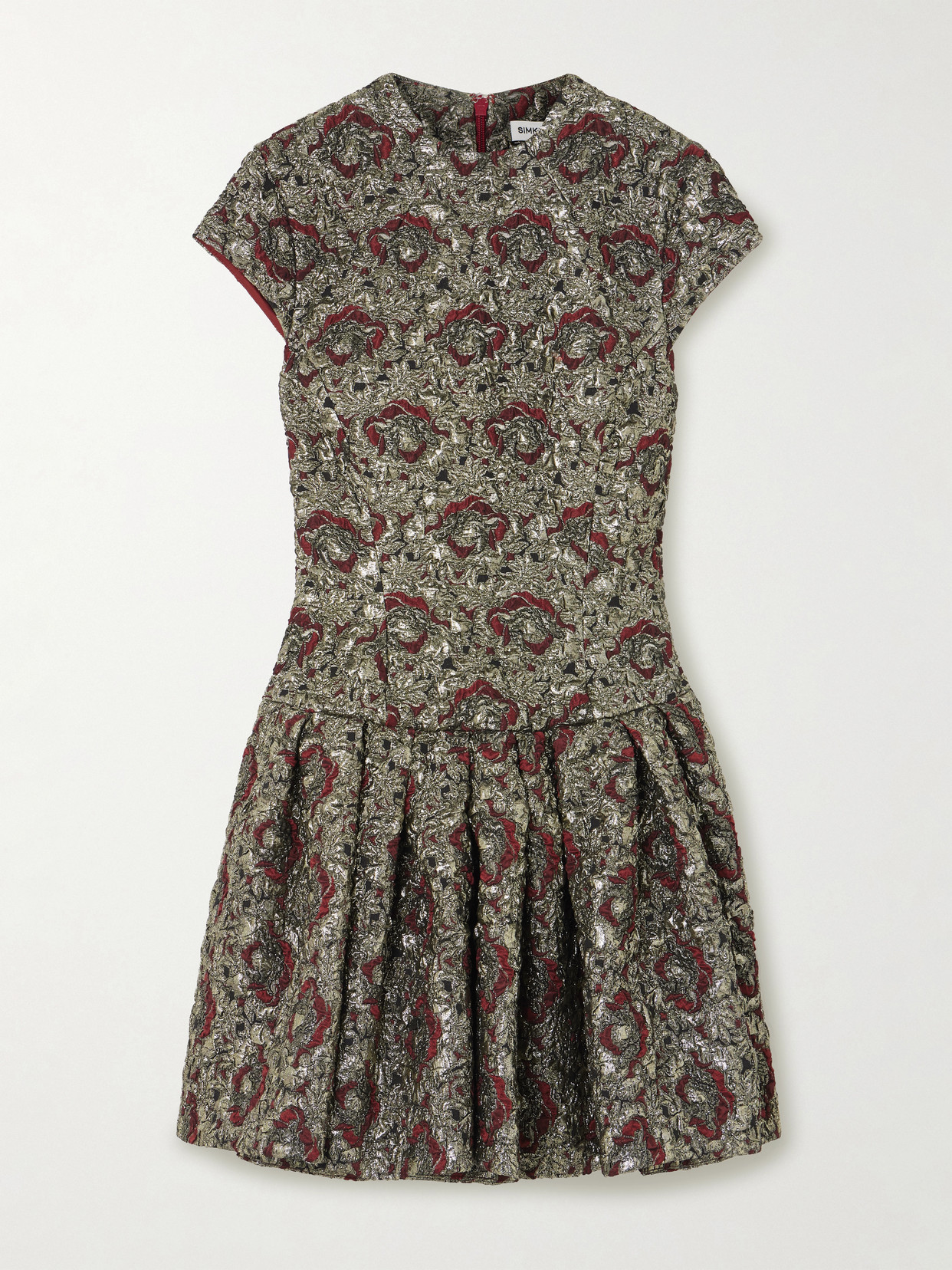 Simkhai Womens Ruby Multi Elowen Cap-sleeves Stretch-woven Mini Dress