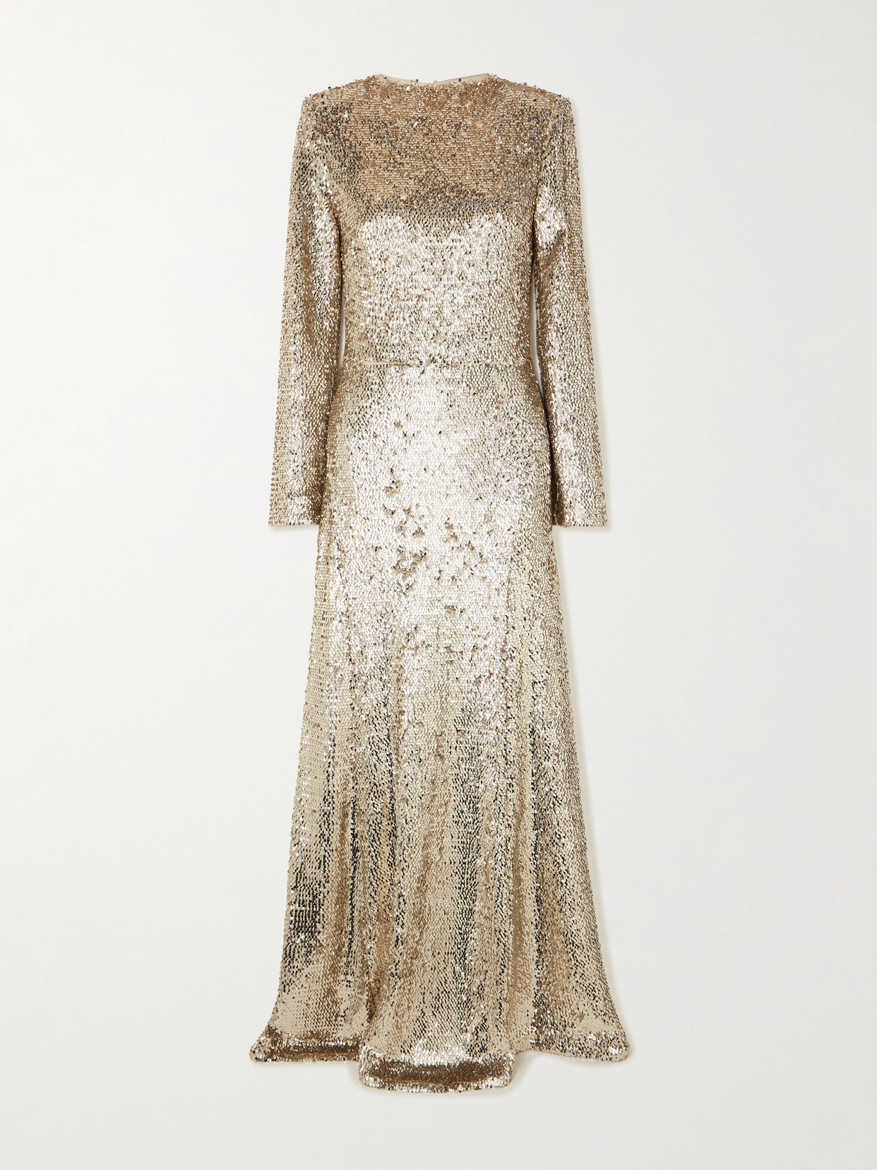 Simkhai Beatrice Sequined Tulle Gown In Neutral