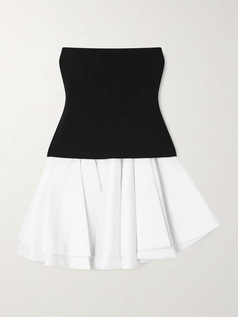 Simkhai Isabelle Ponte And Taffeta Midi Dress