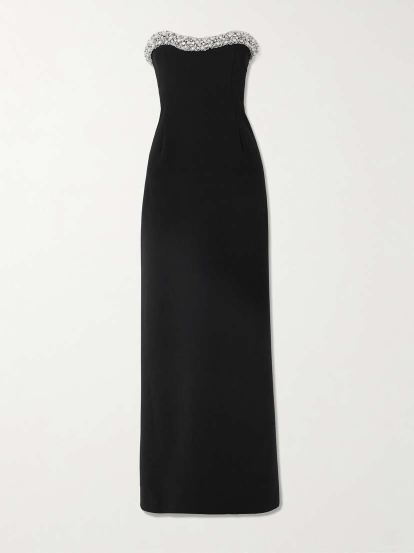 Simkhai Riona Strapless Embellished Crepe Gown