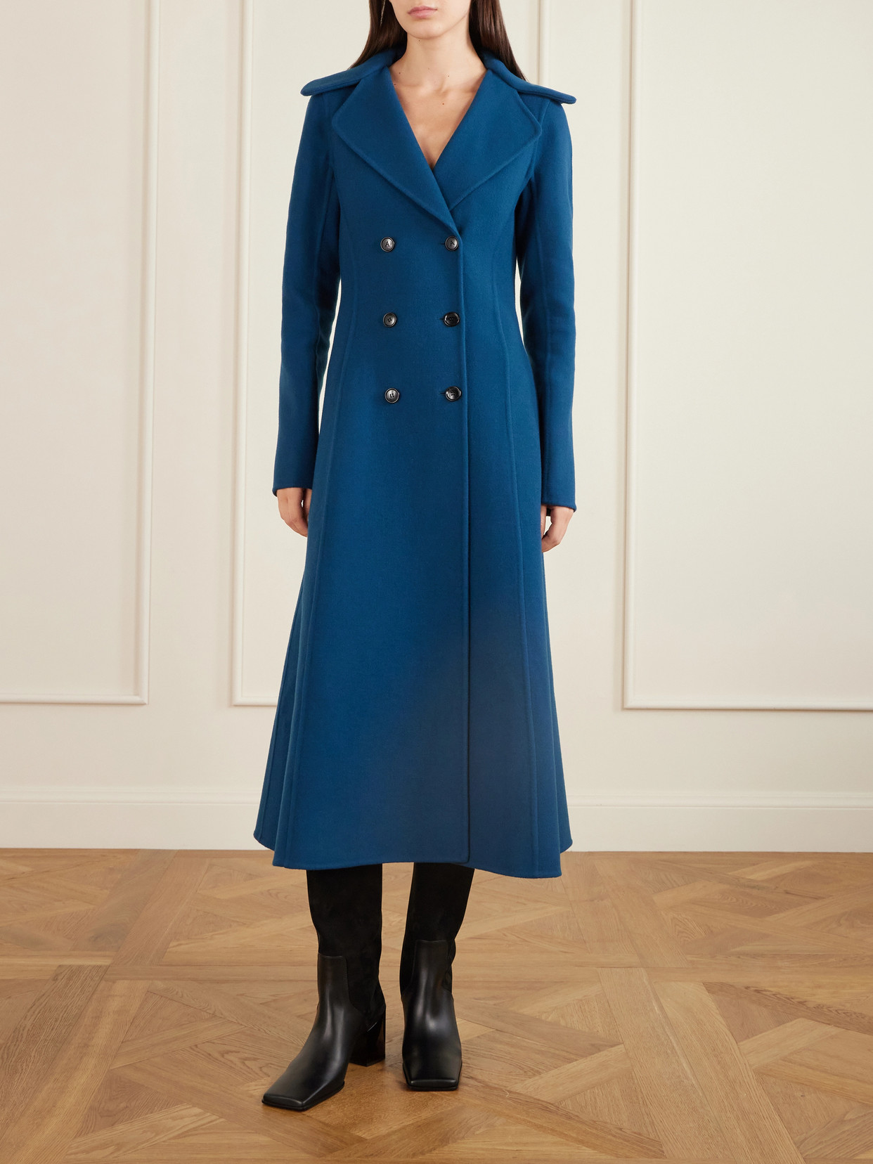 Alaïa - Textured-Leather And Suede Knee Boots