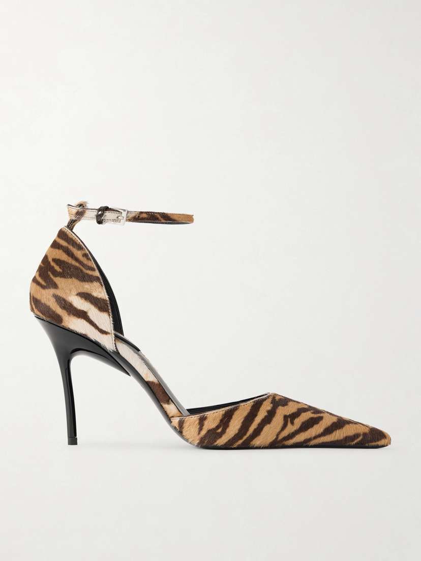 Alaïa D'orsay 110 Tiger-print Calf Hair Pumps