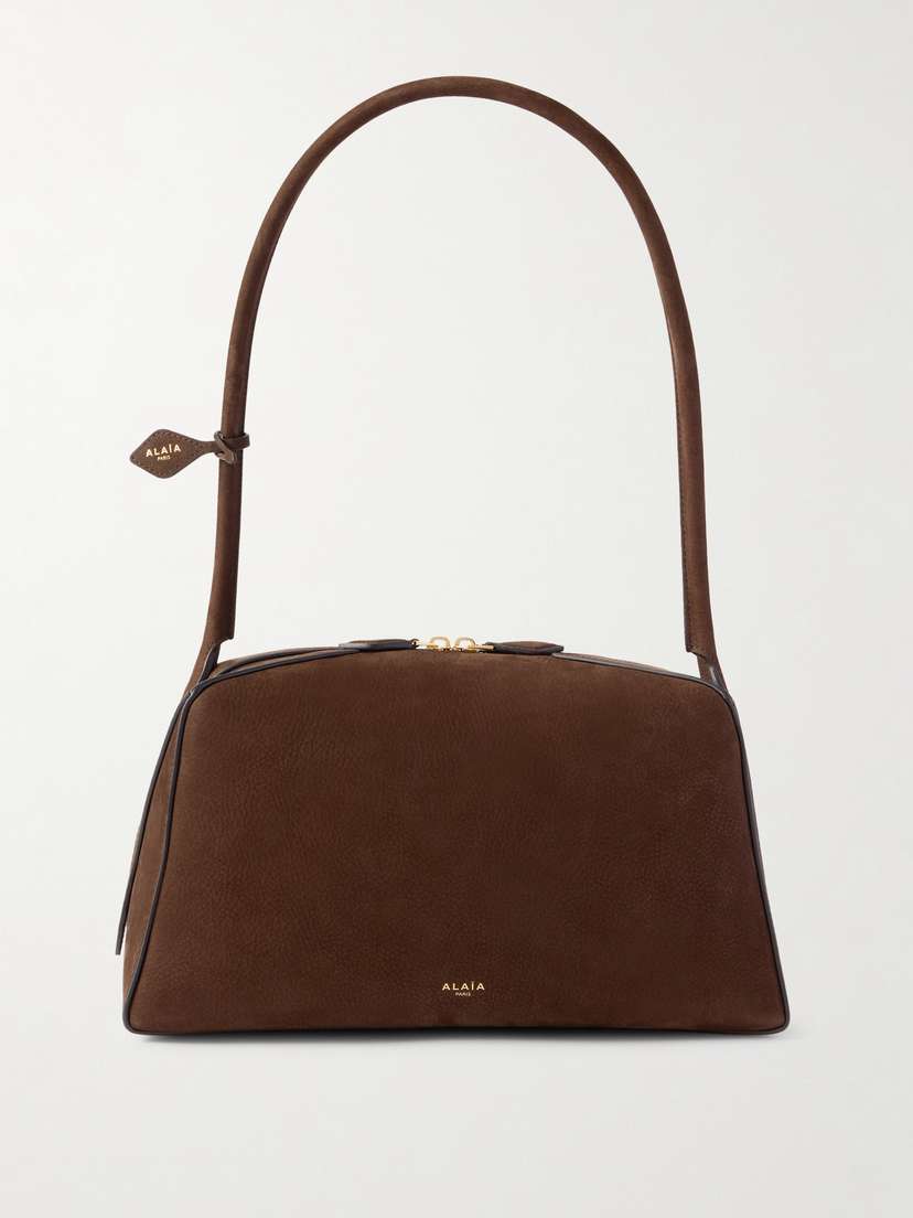 Alaïa Le Bulldog Medium Nubuck Shoulder Bag