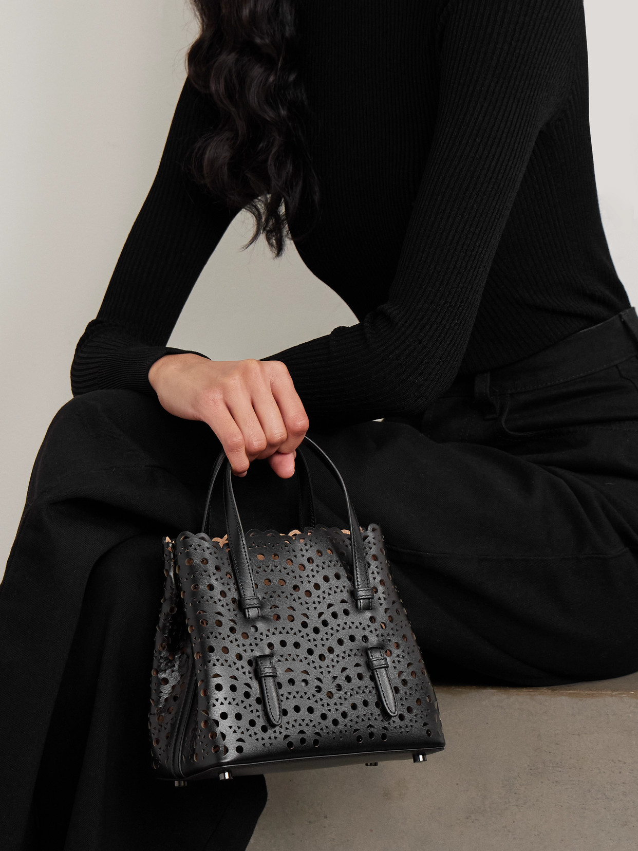 Alaïa - Mina 20 Laser-Cut Leather Tote