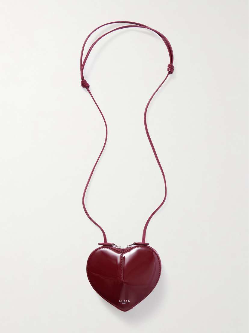 Alaïa Le Coeur Patent-leather Shoulder Bag