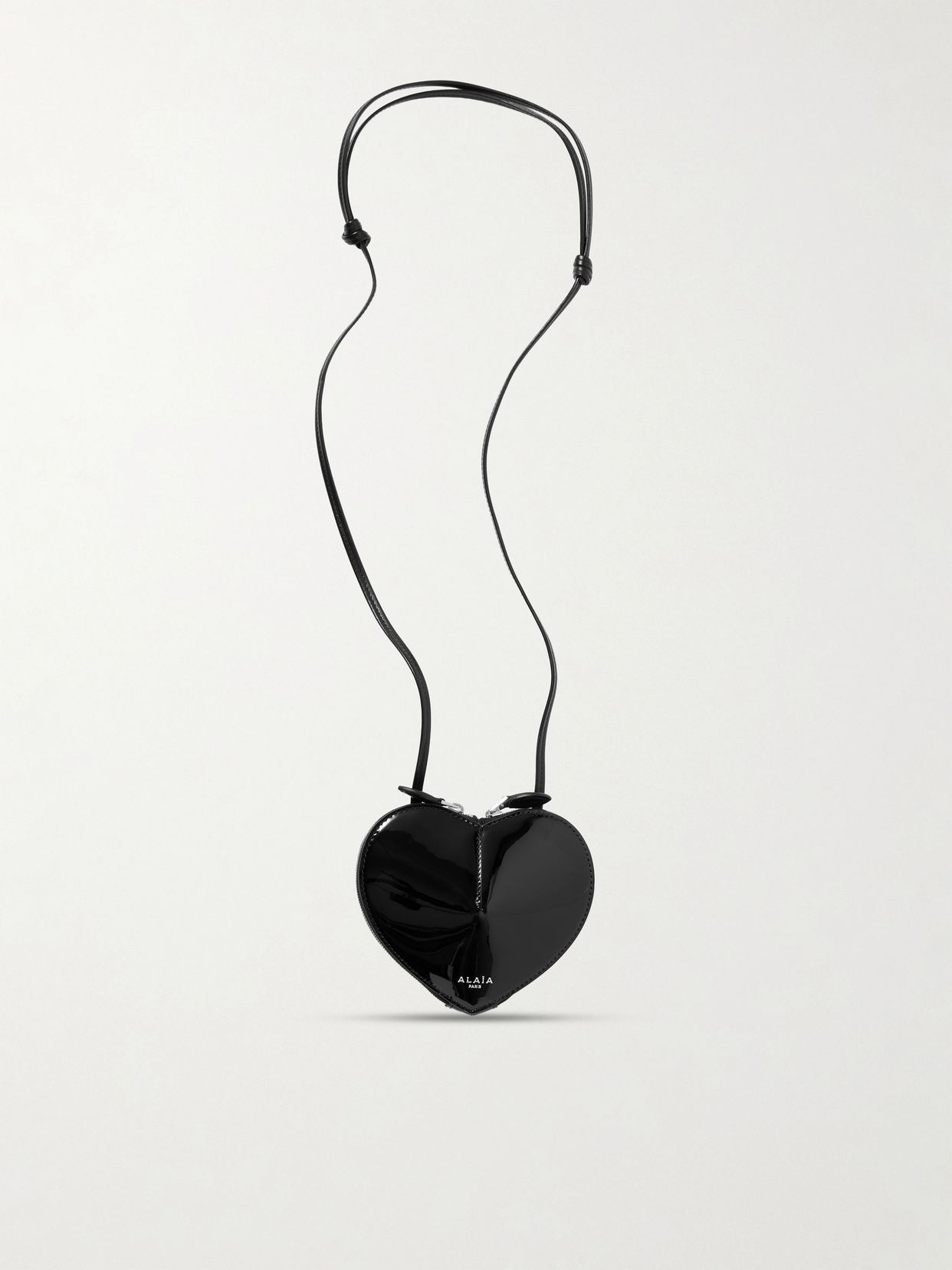 le coeur patent leather shoulder bag