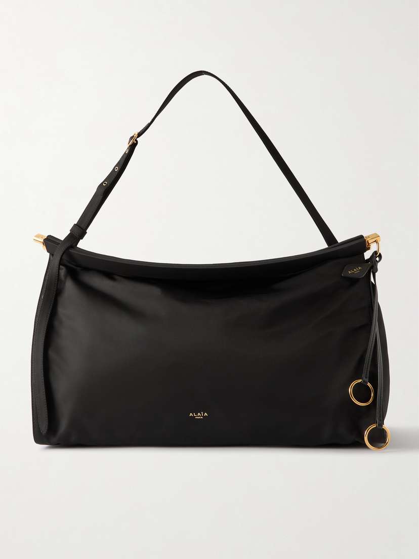 Alaïa Click E/w Large Leather-trimmed Shell Shoulder Bag