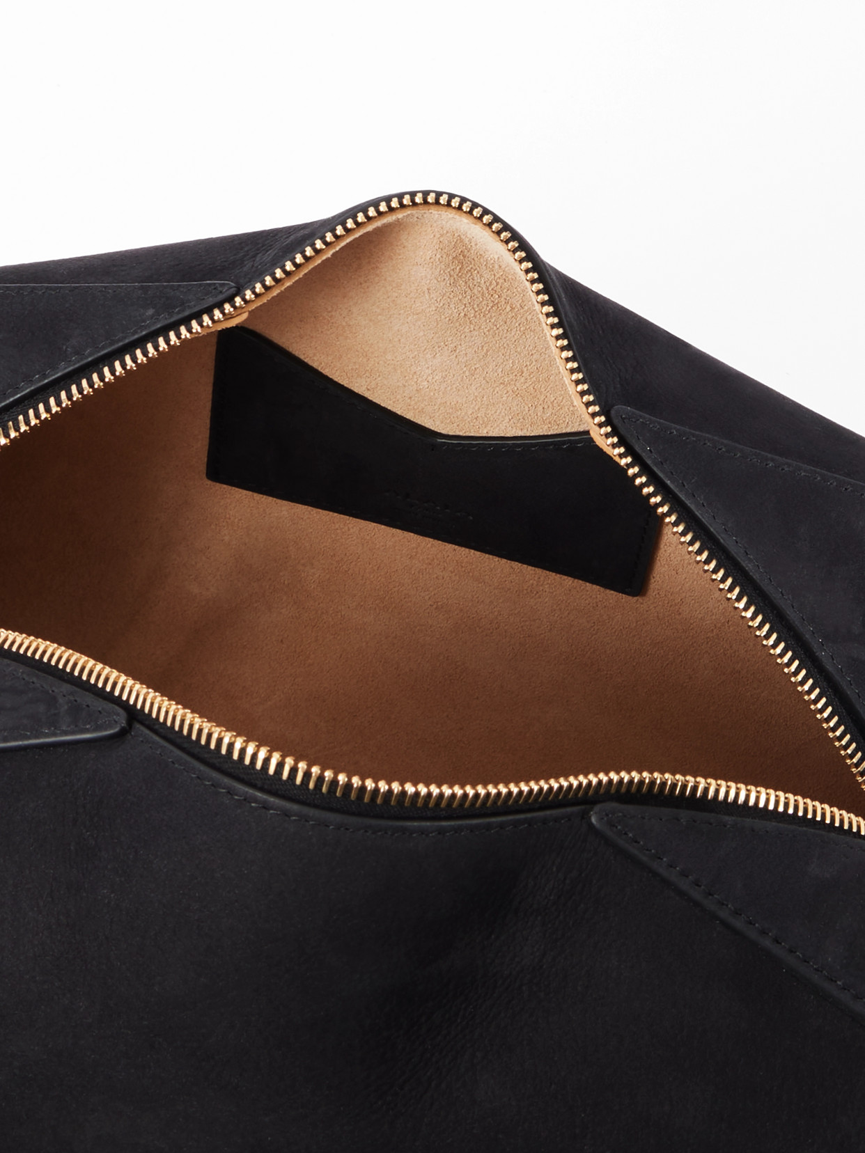 Alaïa Le Bulldog Medium Nubuck Shoulder Bag In Black