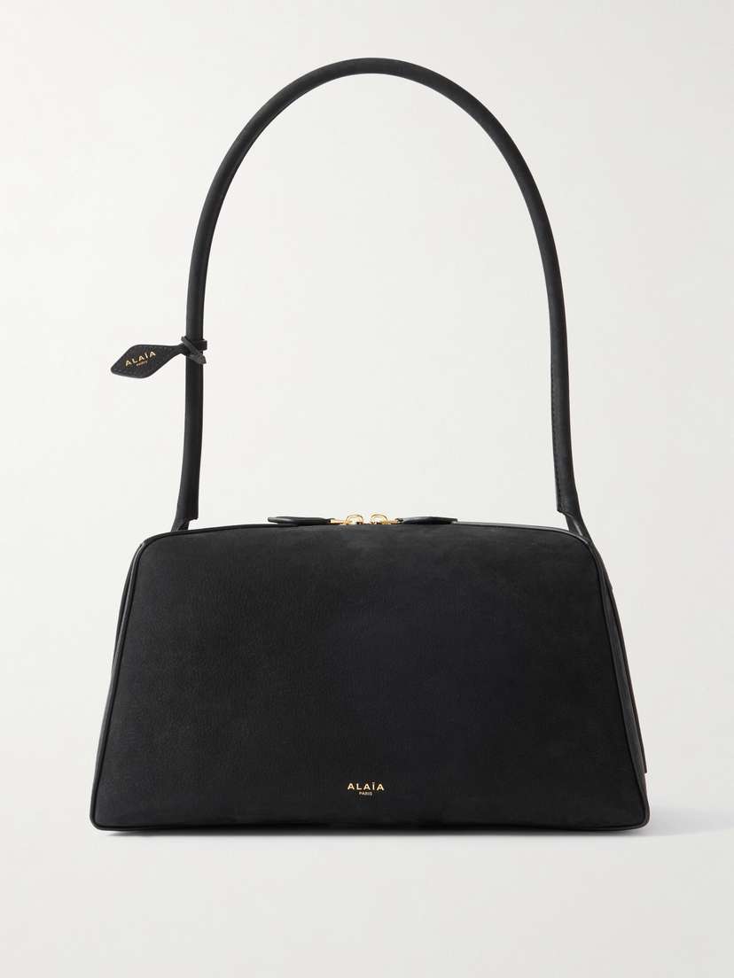 Alaïa Le Bulldog Medium Nubuck Shoulder Bag