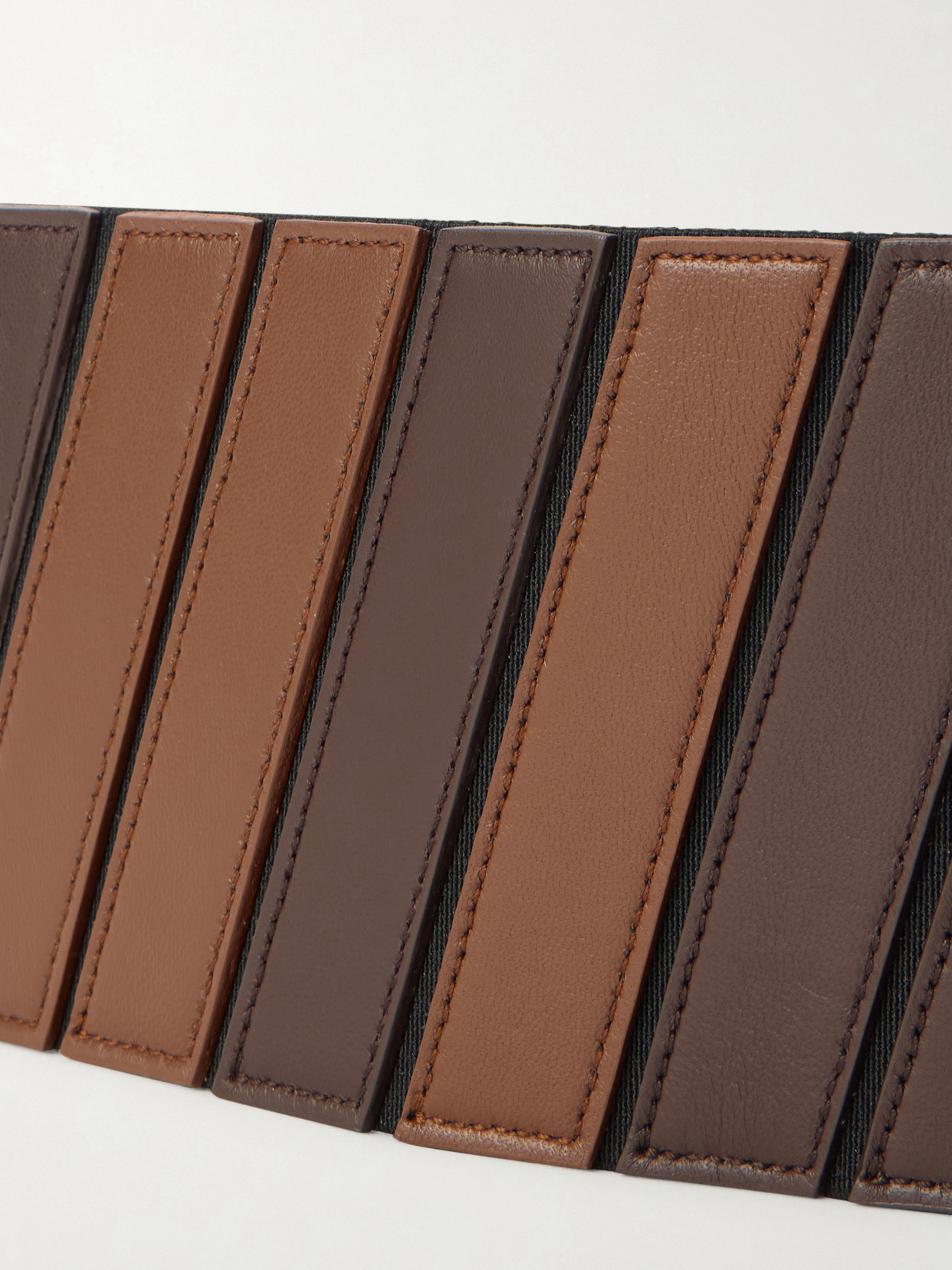 Alaïa Multicolor Leather Belt In Brown