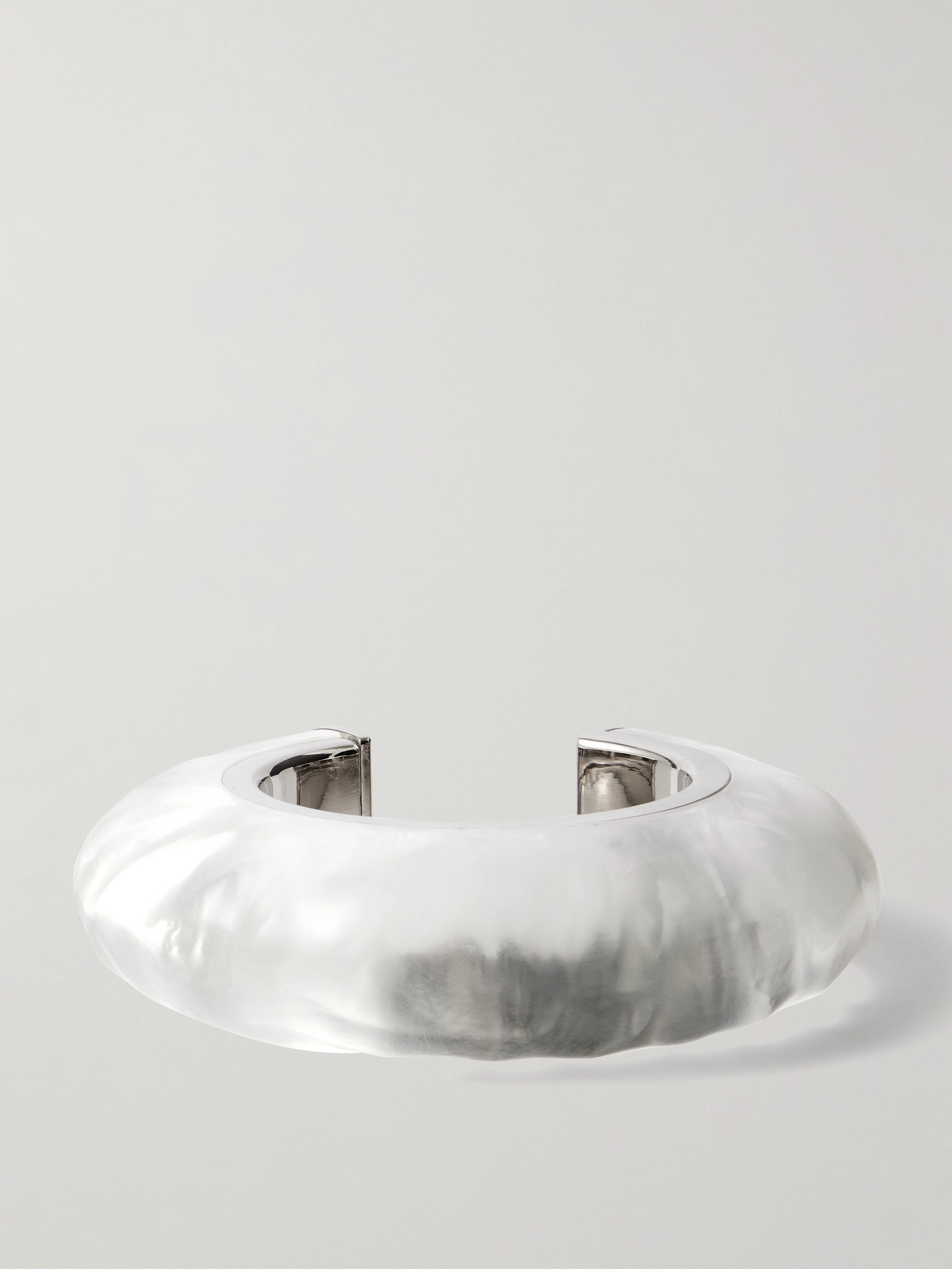 Alaïa Bumper Silver-tone And Plexiglas® Cuff