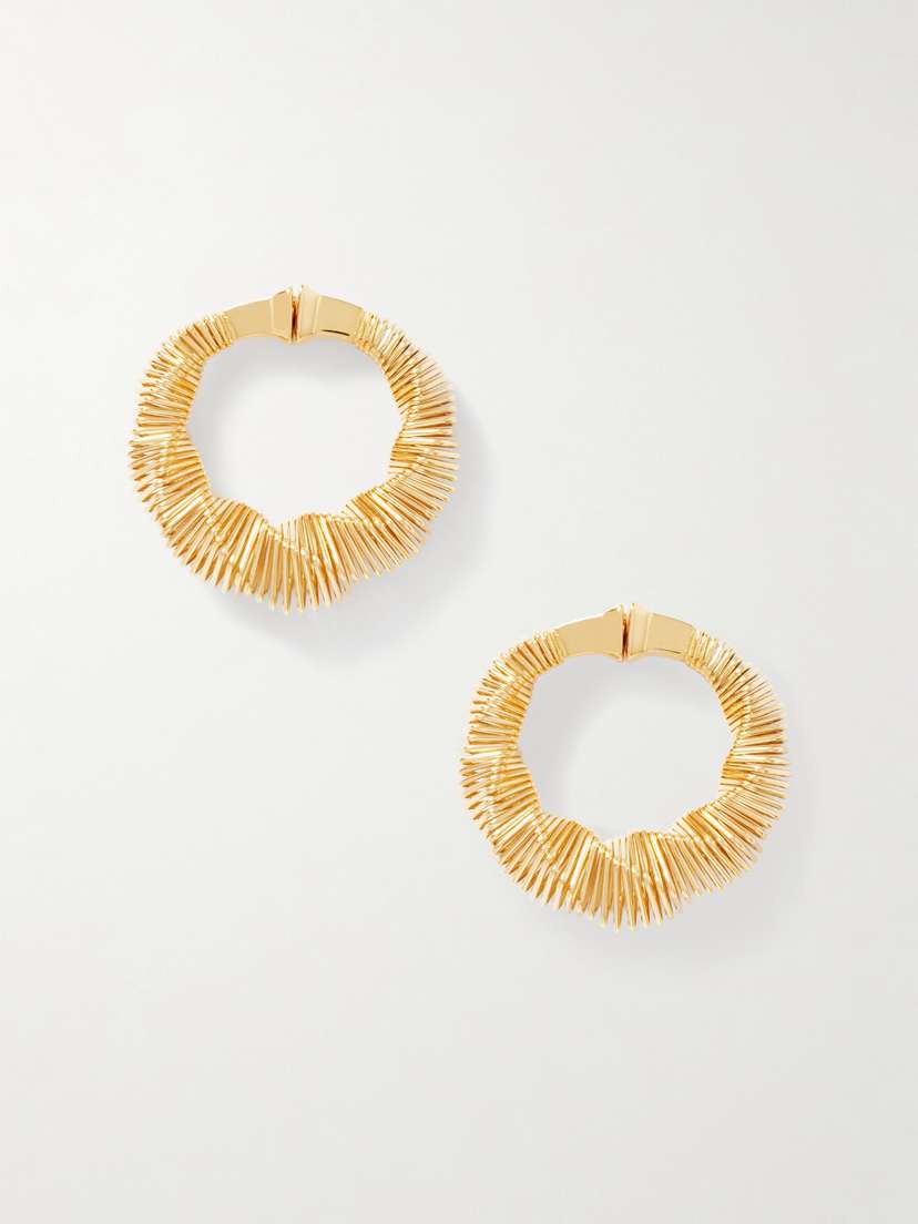 Alaïa tone Hoop Earrings