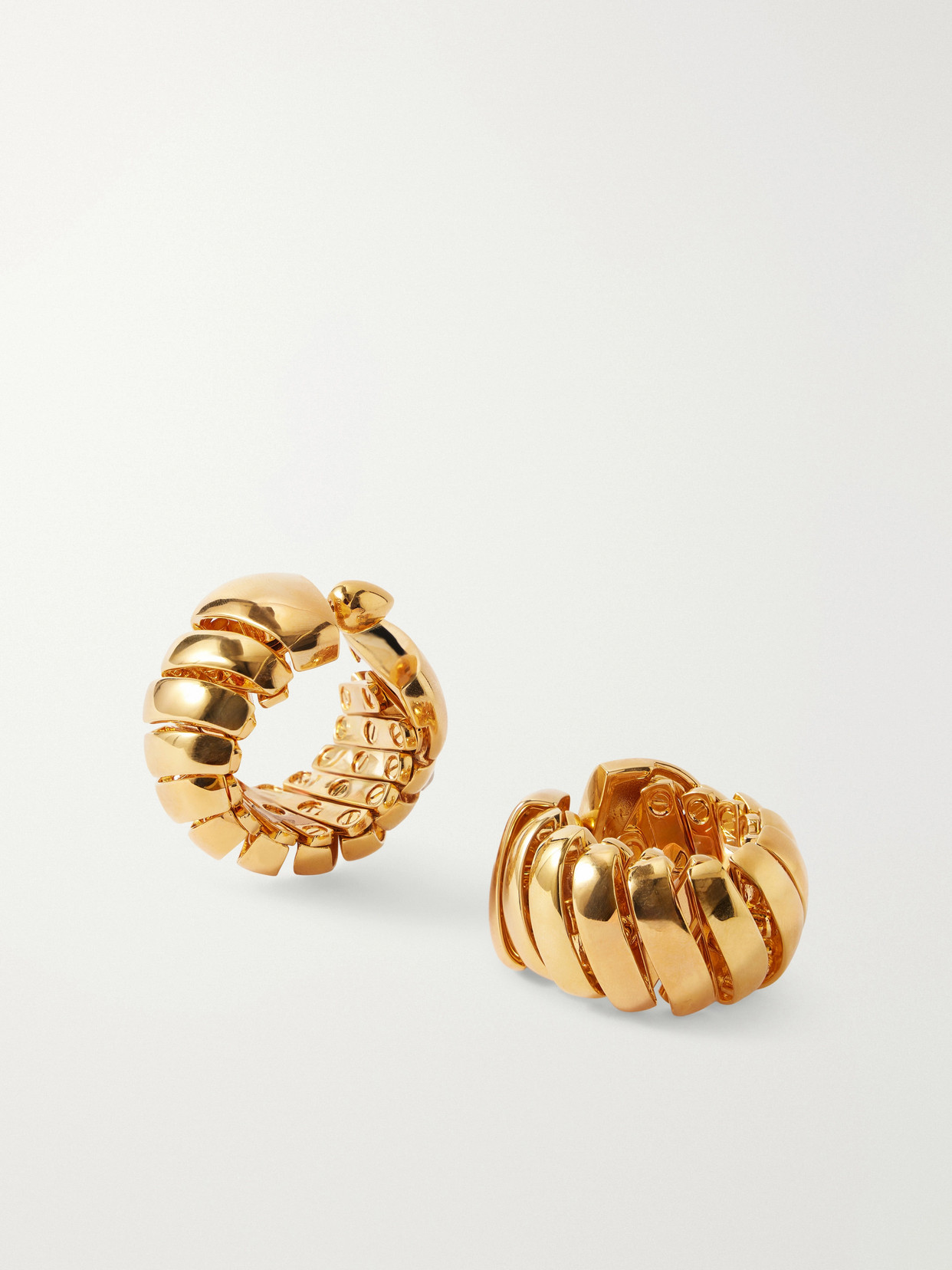 Alaïa Gold-tone Hoop Earrings