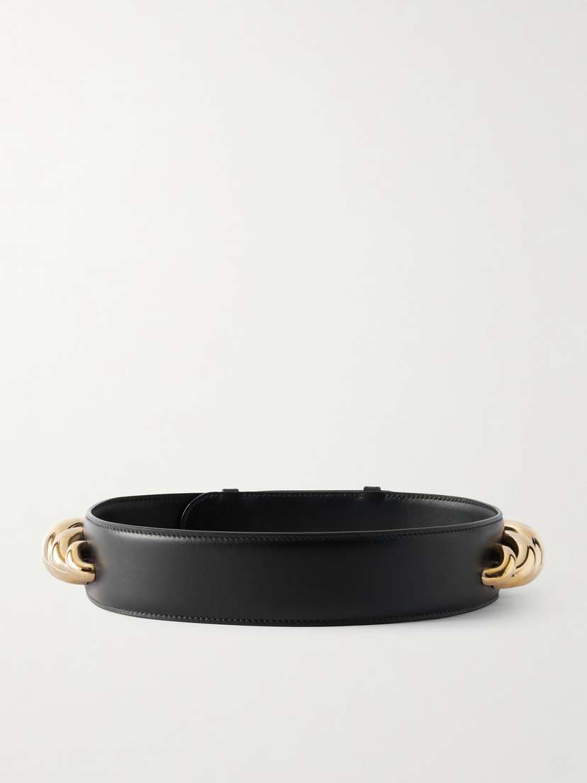 Alaïa Gold-tone Embellished Leather Belt