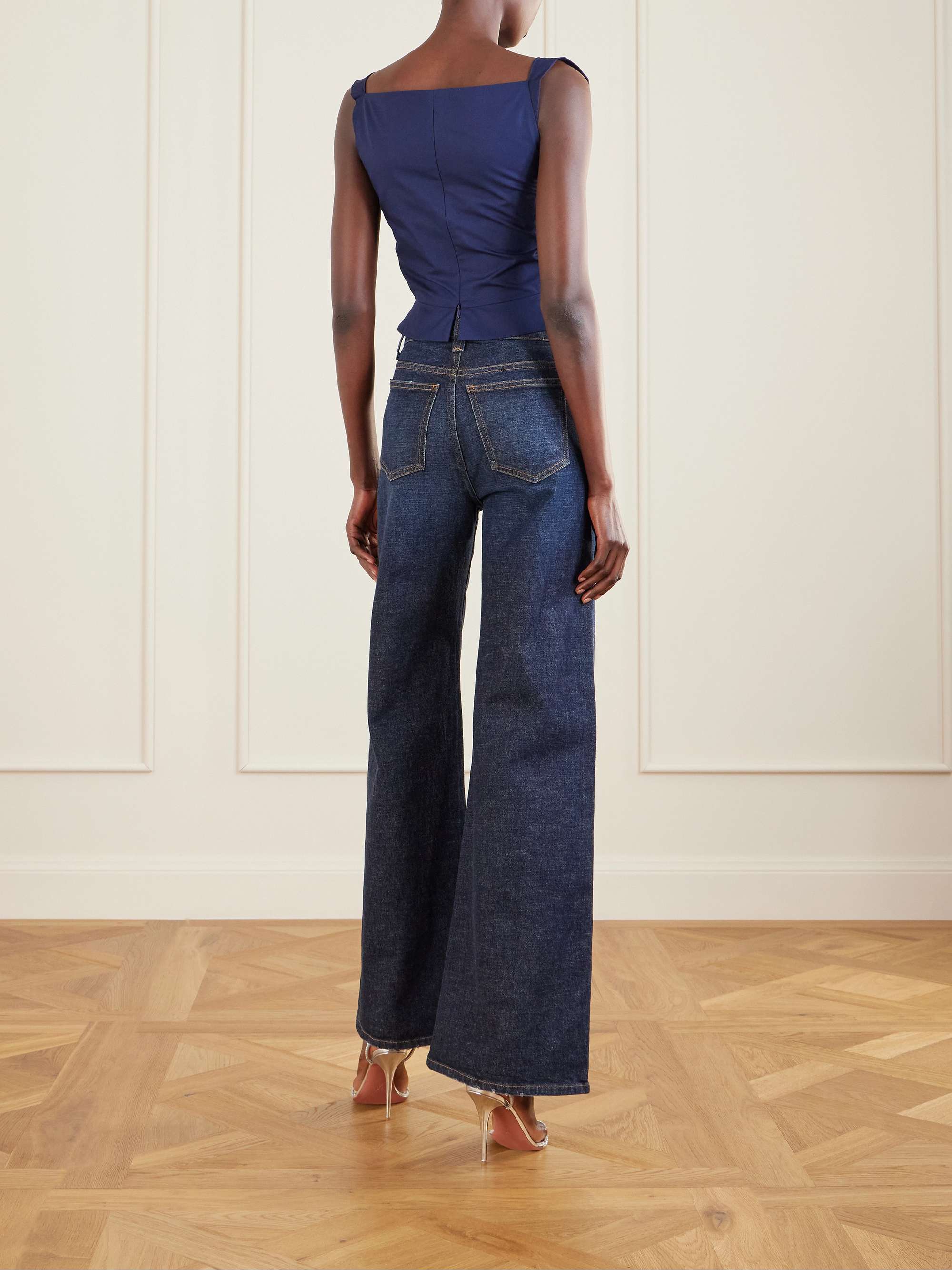 Vivienne Westwood フレアパンツ♡ VIVIENNE WESTWOOD Ray high-rise flared jeans | NET-A-PORTER