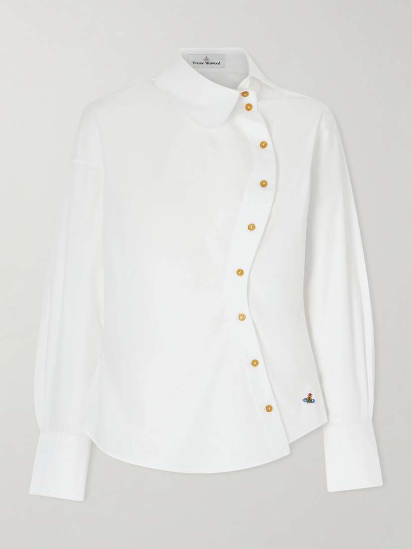 Vivienne Westwood Bella Embroidered Cotton-poplin Shirt