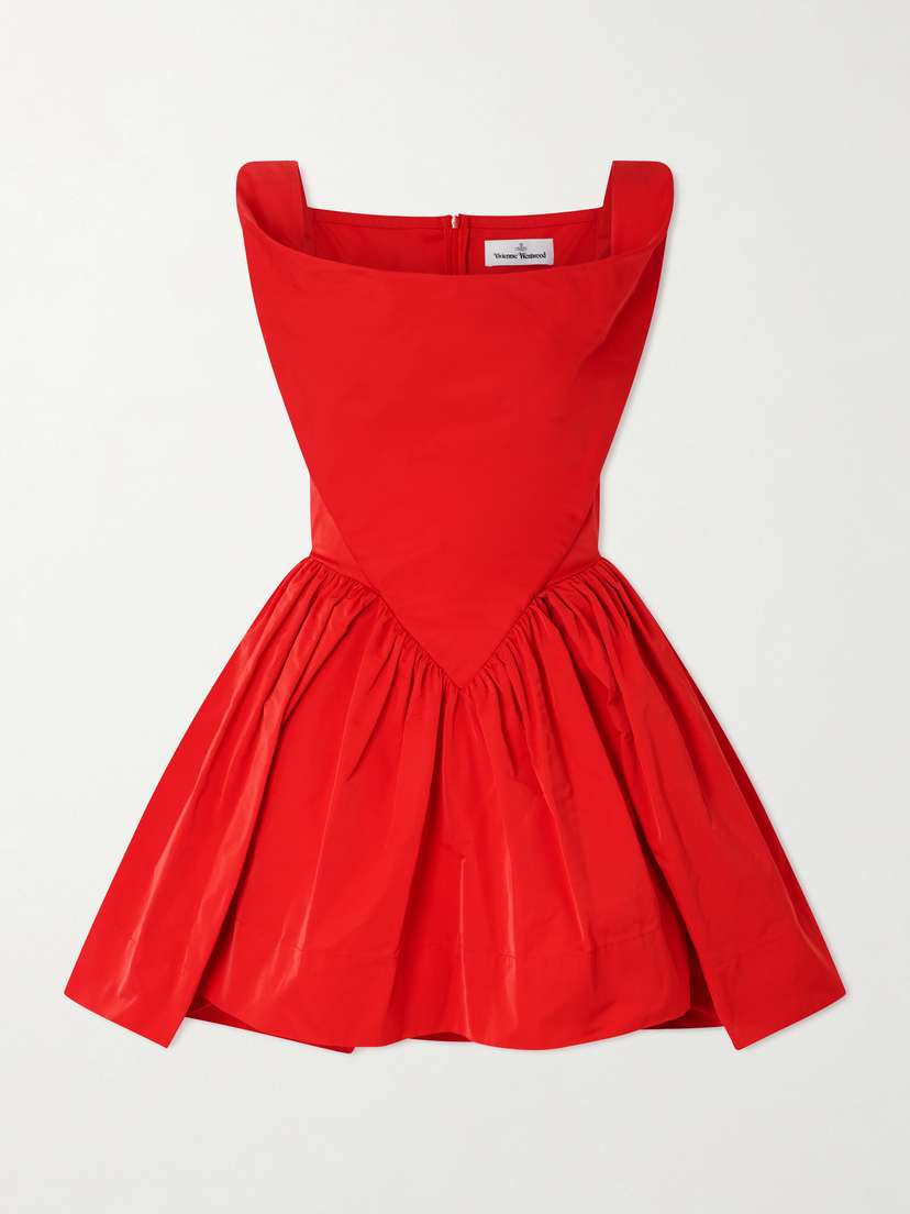 Vivienne Westwood Sunday Pleated Taffeta Mini Dress
