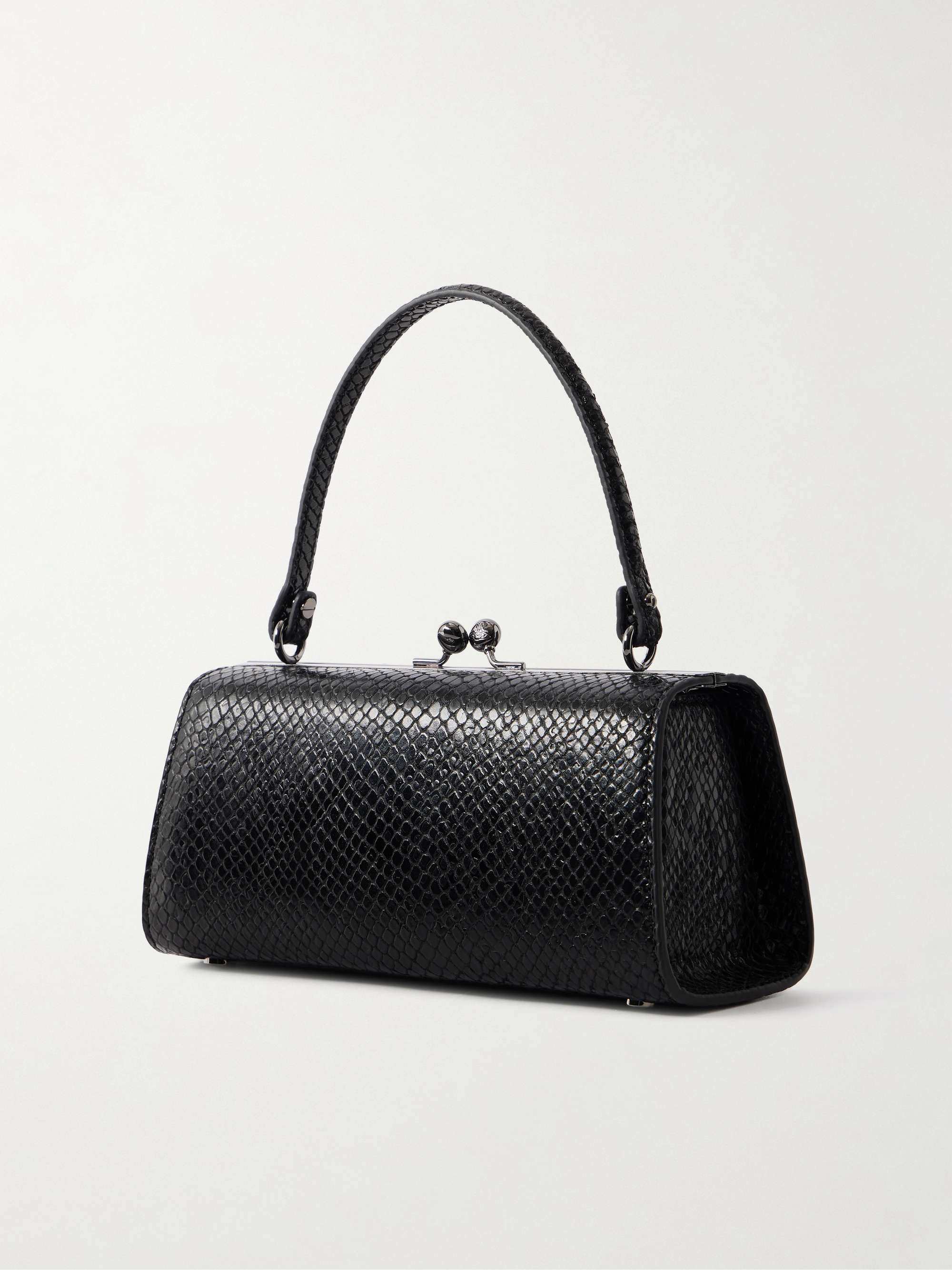VIVIENNE WESTWOOD Doll XL croc-effect leather mini bag | NET-A-PORTER