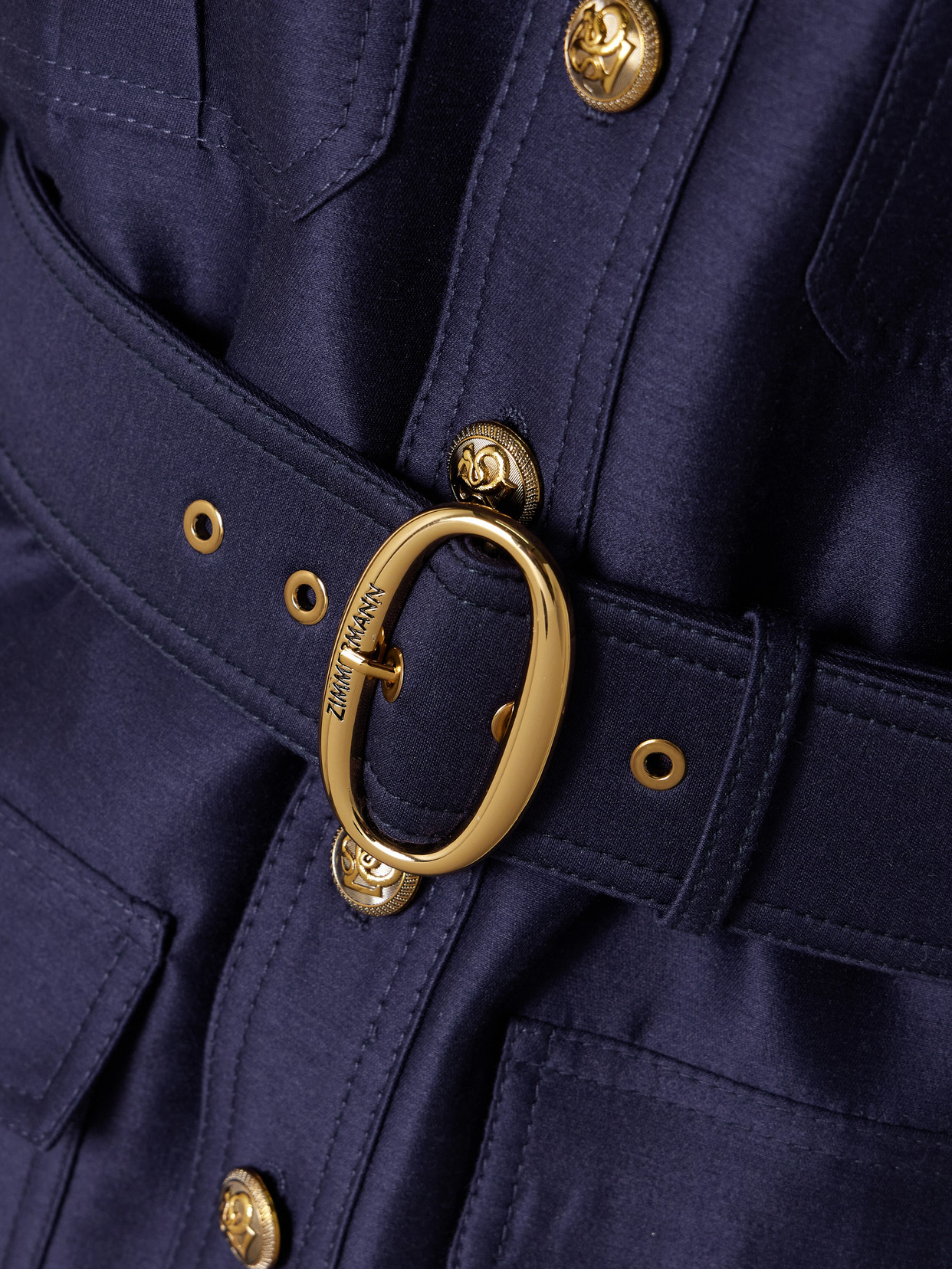 Belted Wool And Silk-Blend Jacket