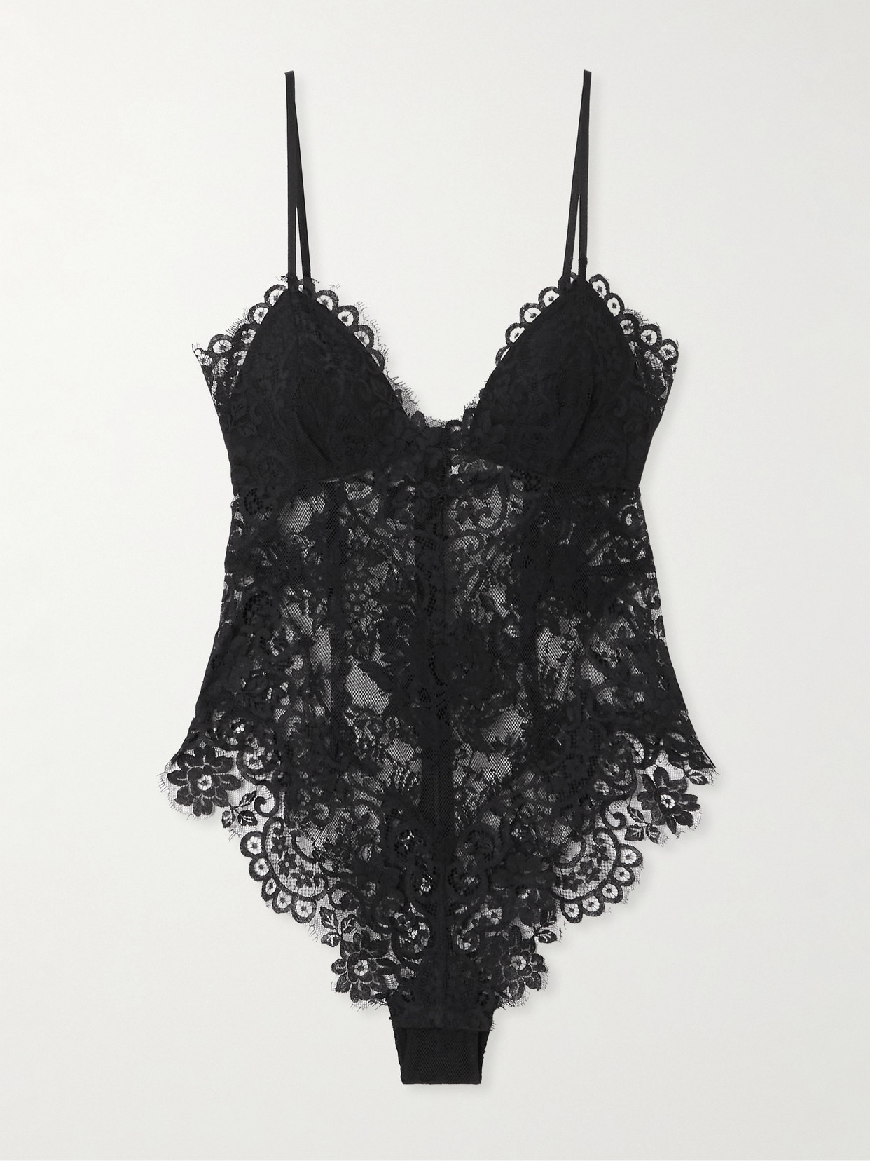 Zimmermann Lace Bodysuit In Black
