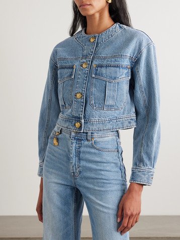 Zimmermann Cropped denim jacket