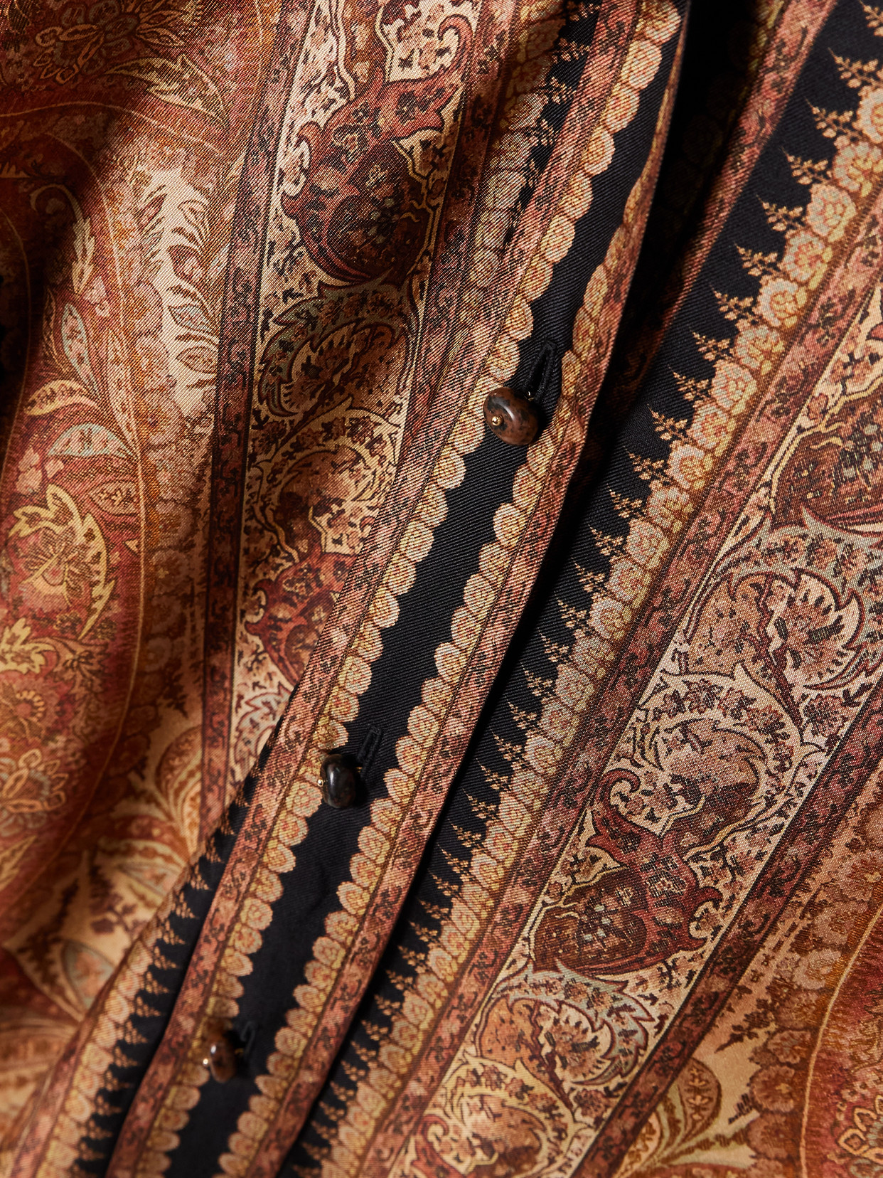 Zimmermann Longline Paisley Pattern Top In Brown