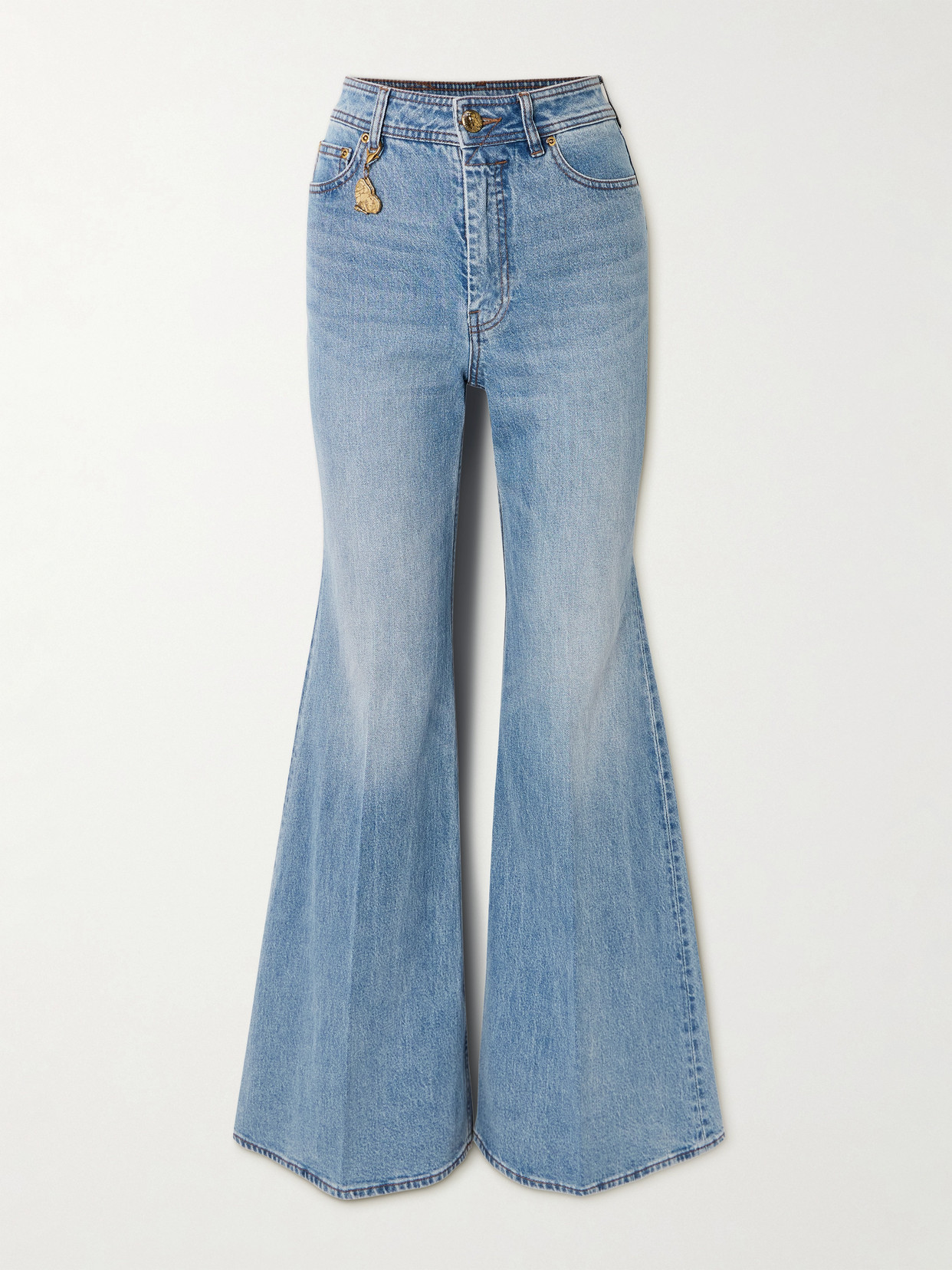 Zimmermann High-rise Flared Jeans In Blue