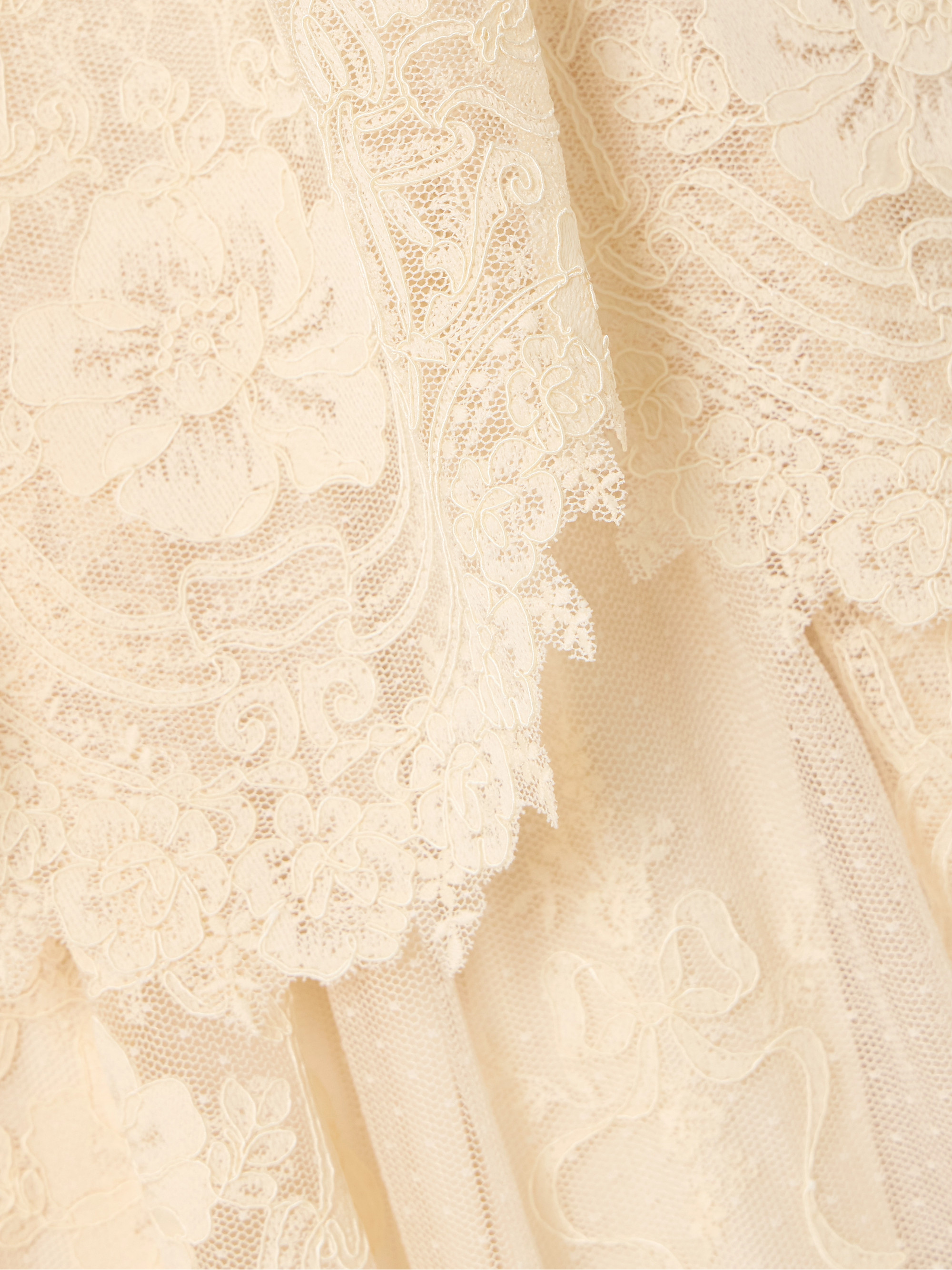 Zimmermann - Tiered lace midi dress | Plush Zimmermann - Tiered lace midi dress | Plush